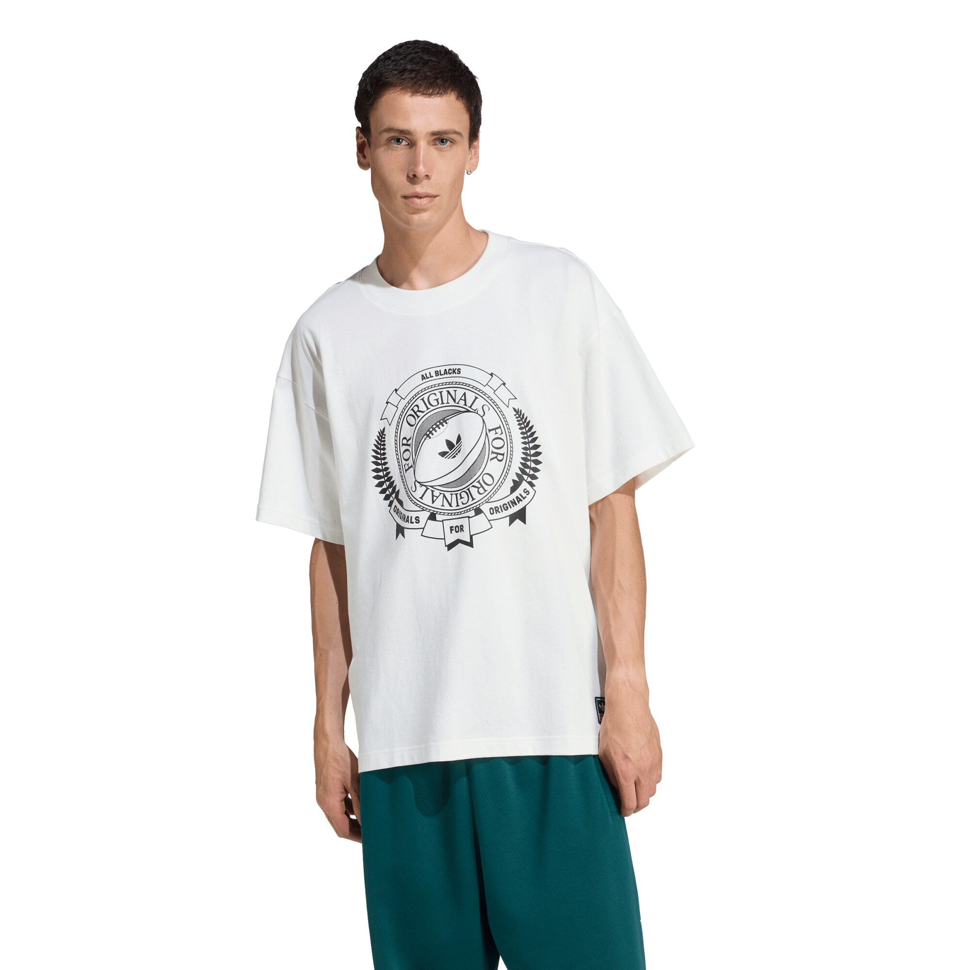 All Blacks Adidas Originals Graphic Tee - White