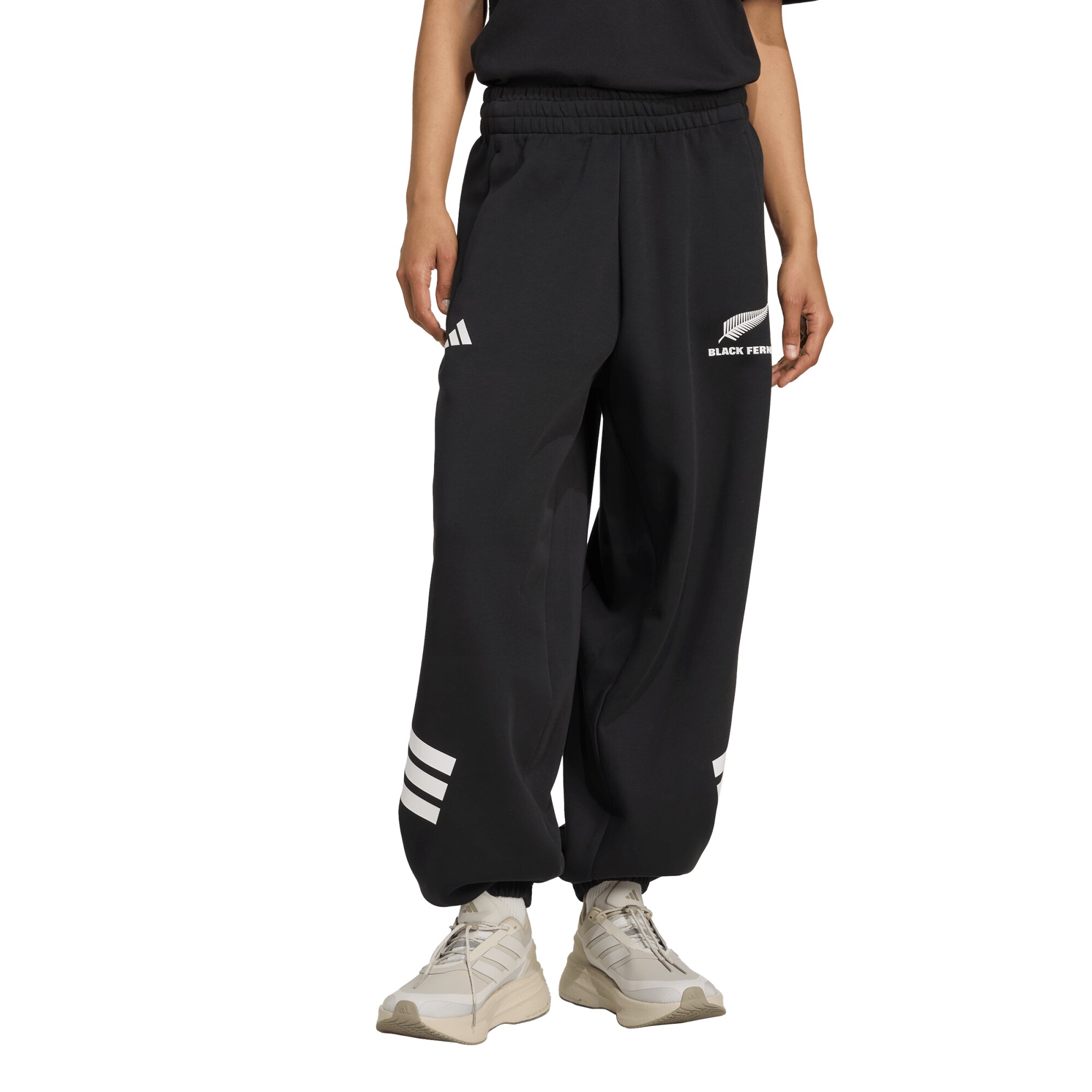 Black Ferns Adidas 3 Stripes Parachute Pant - Womens