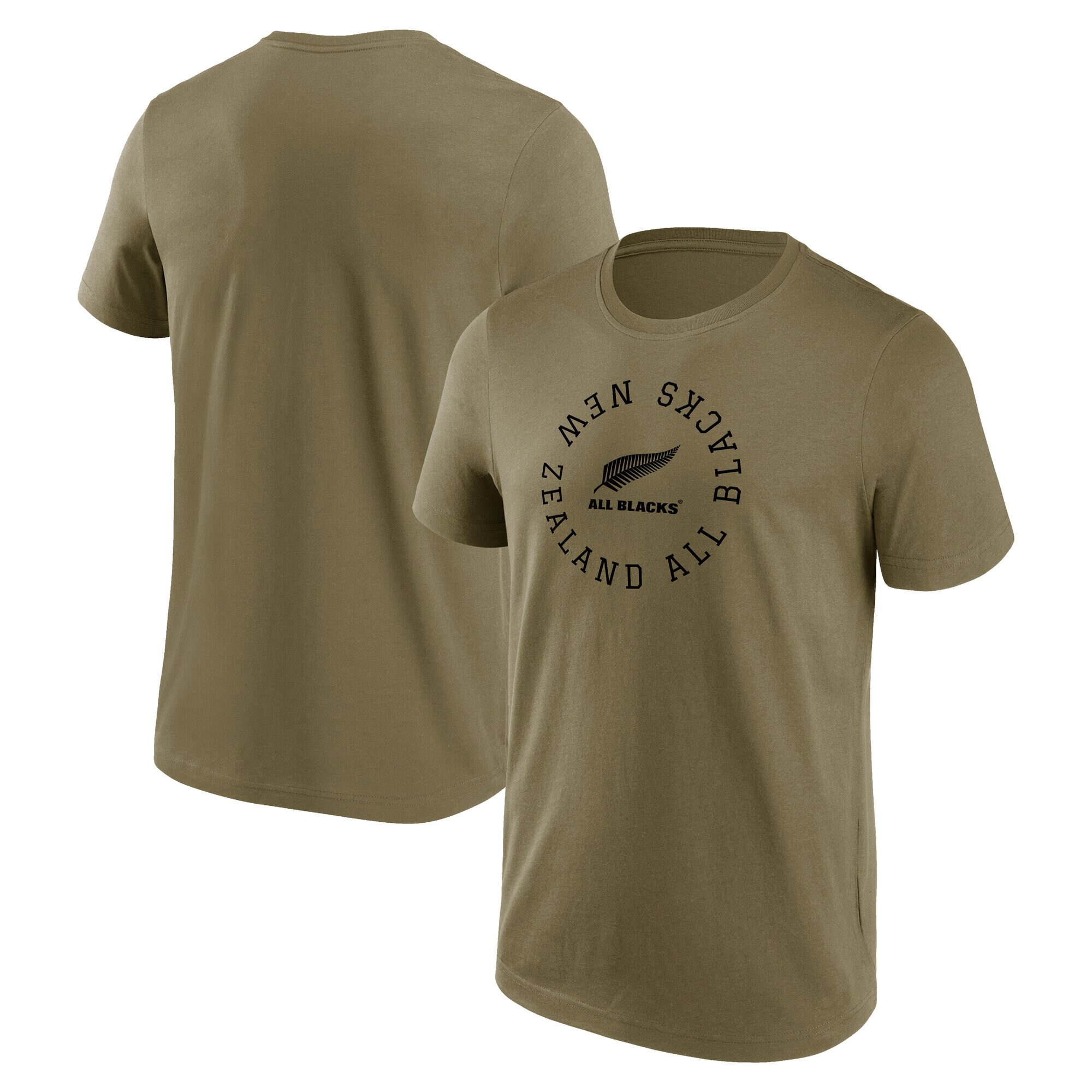 All Blacks Loop Logo Graphic T-Shirt - Khaki