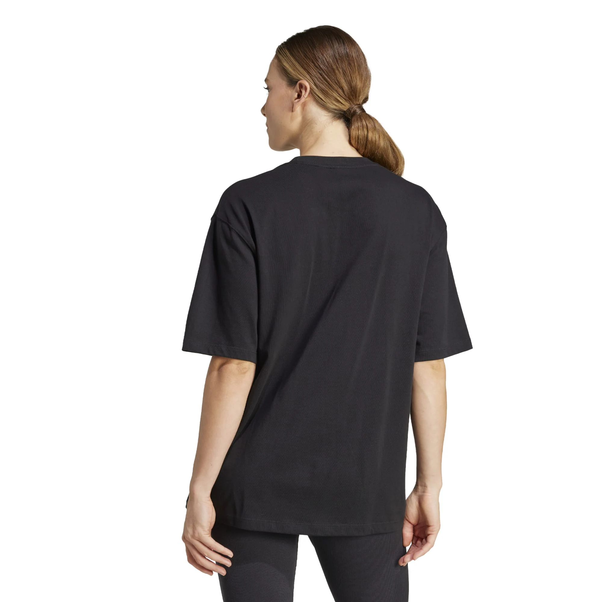 All Blacks adidas Originals Boyfriend T-Shirt - Black - Womens