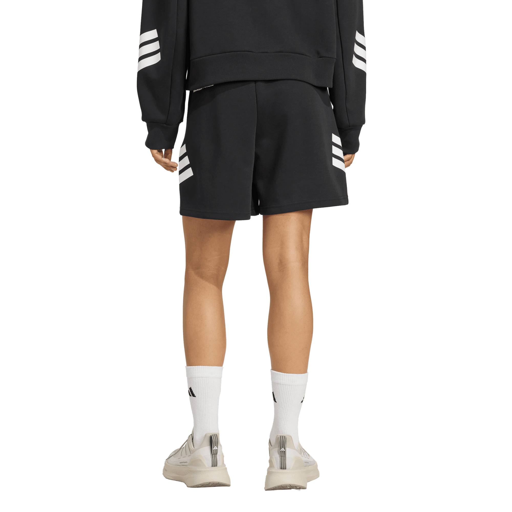Black Ferns Adidas 3 Stripes Shorts - Womens