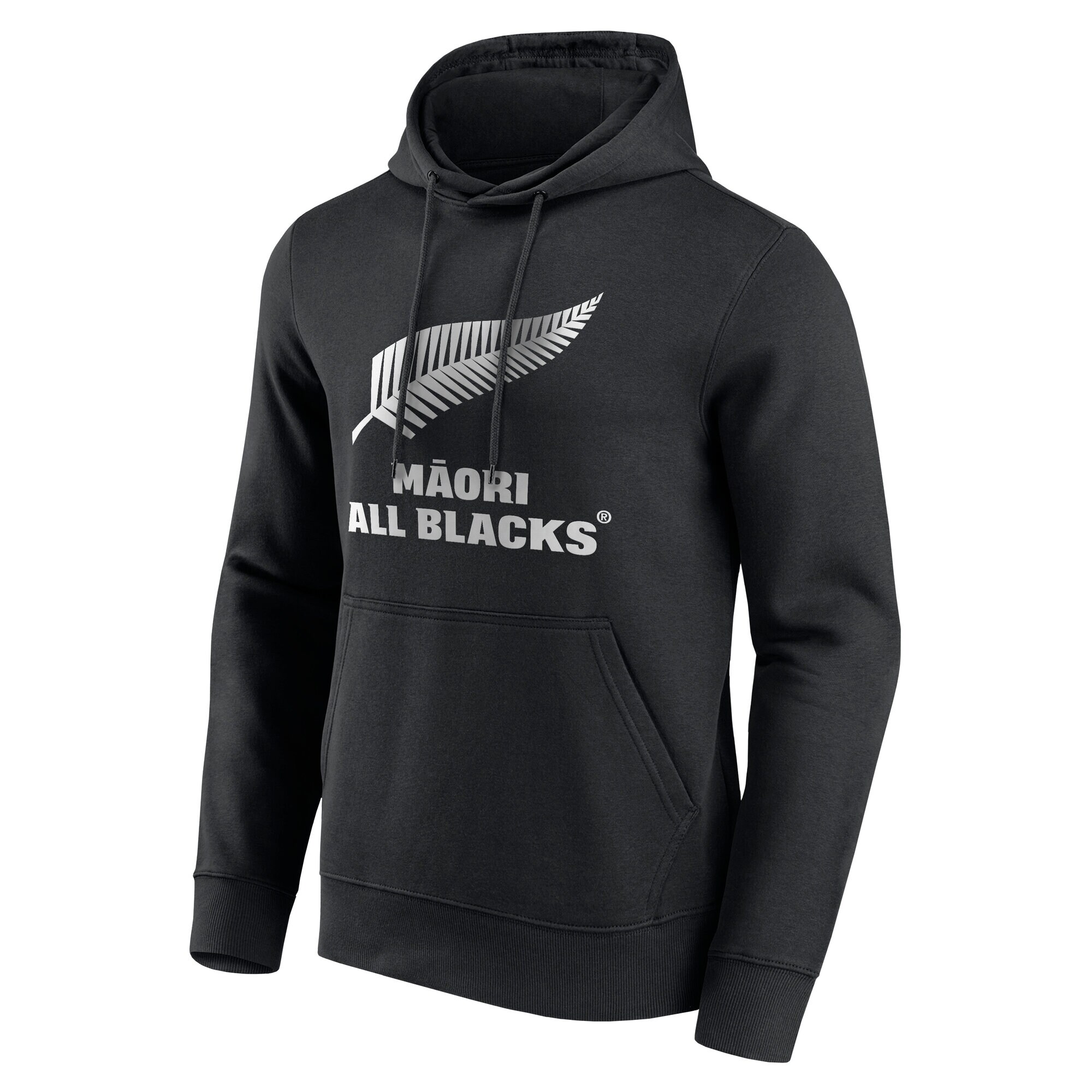 Maori All Blacks Primary Logo Graphic Hoodie - Black