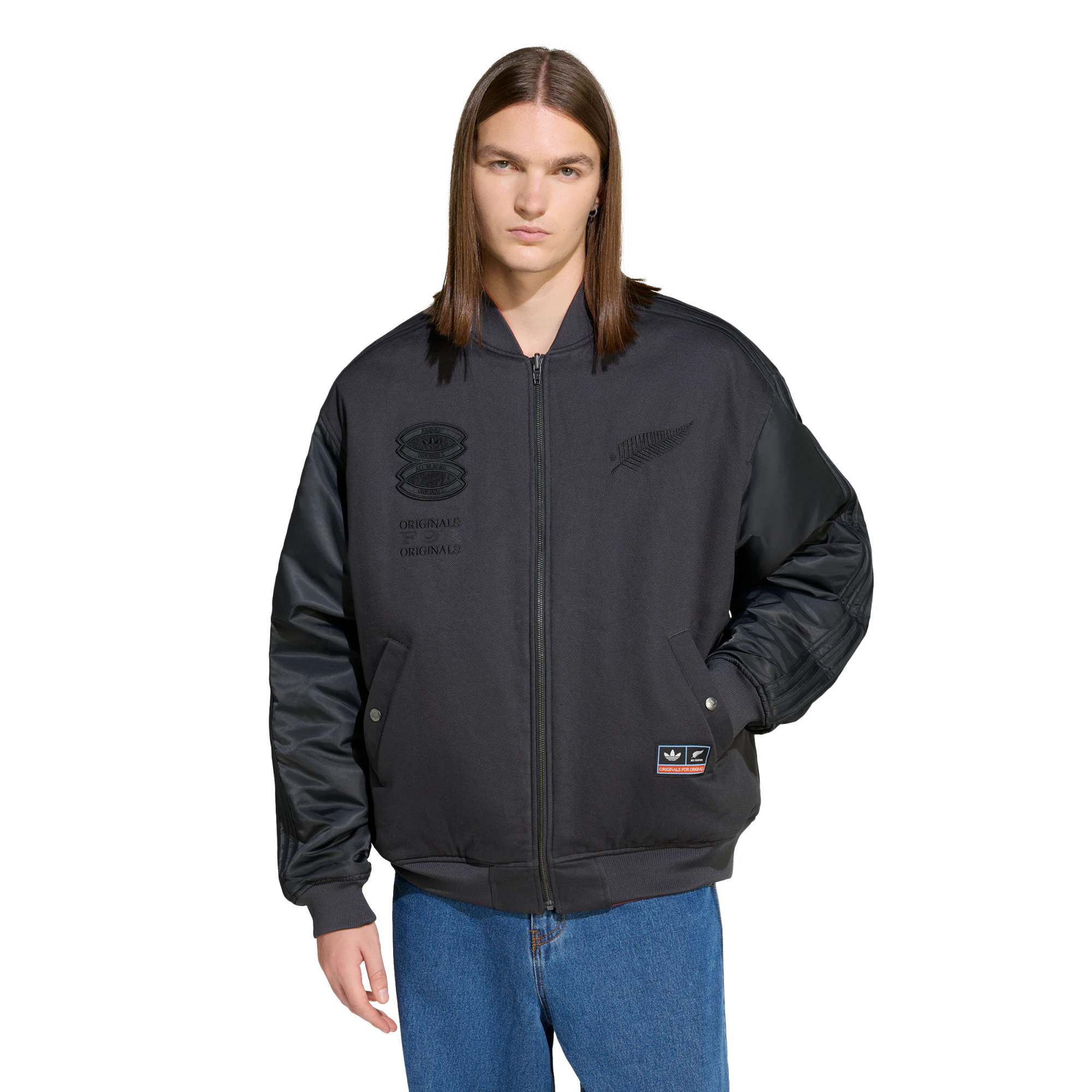 All Blacks Adidas Originals Reversible Bomber Jacket