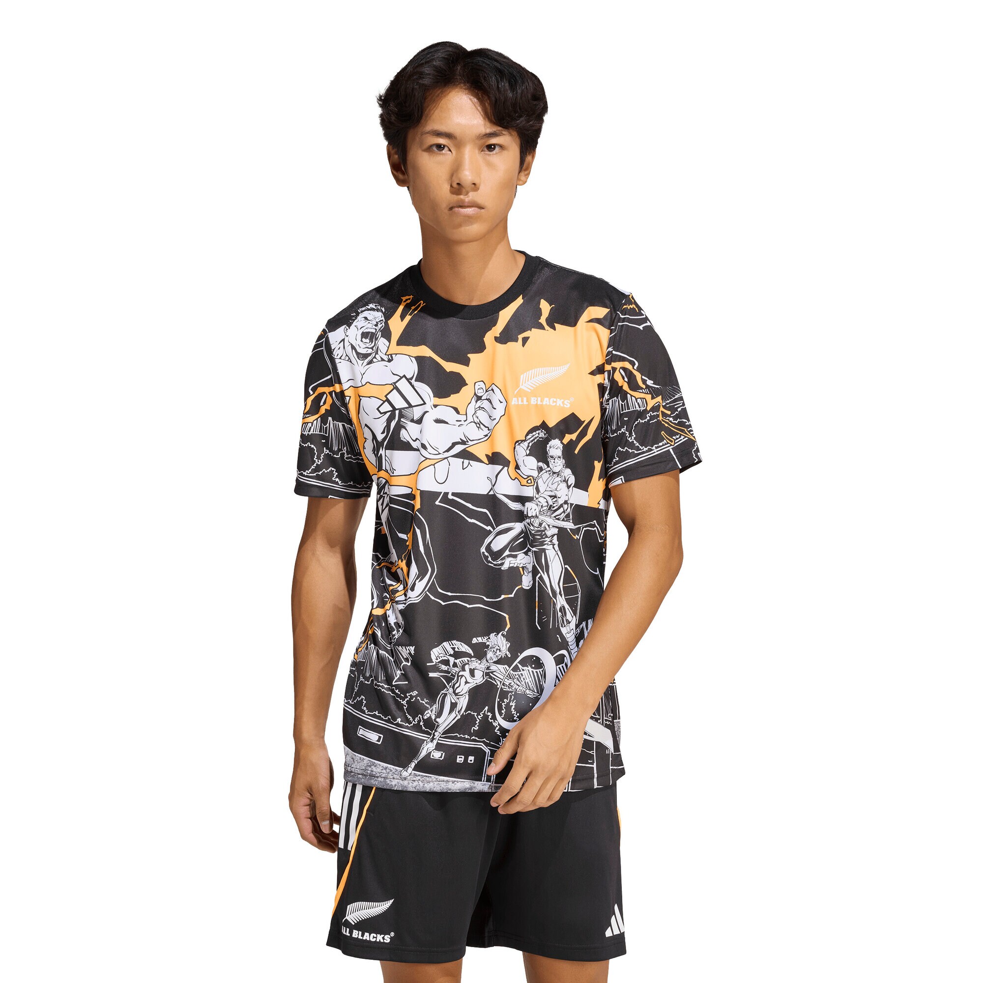 All Blacks adidas Marvel Captains Run Jersey