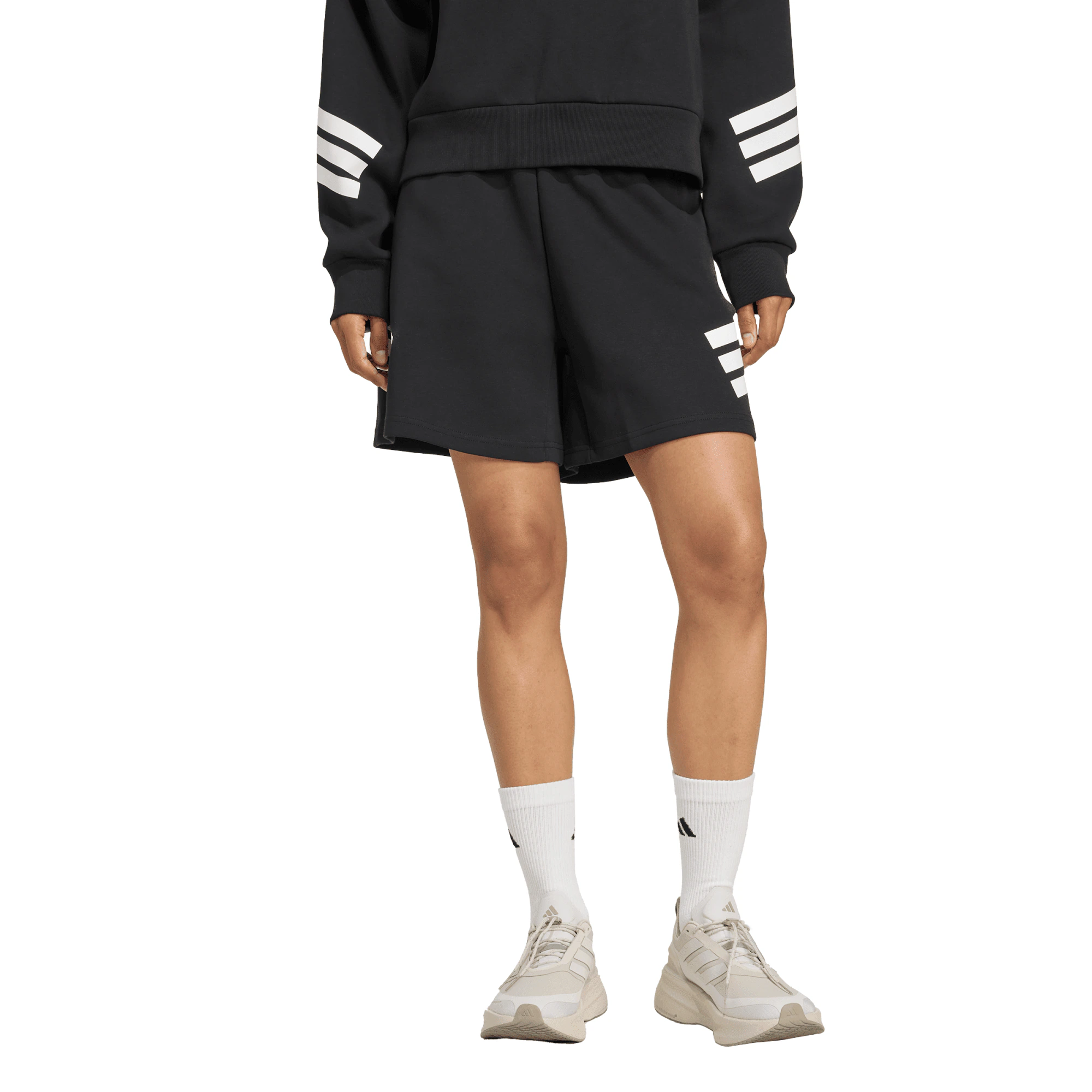 Black Ferns Adidas 3 Stripes Shorts - Womens