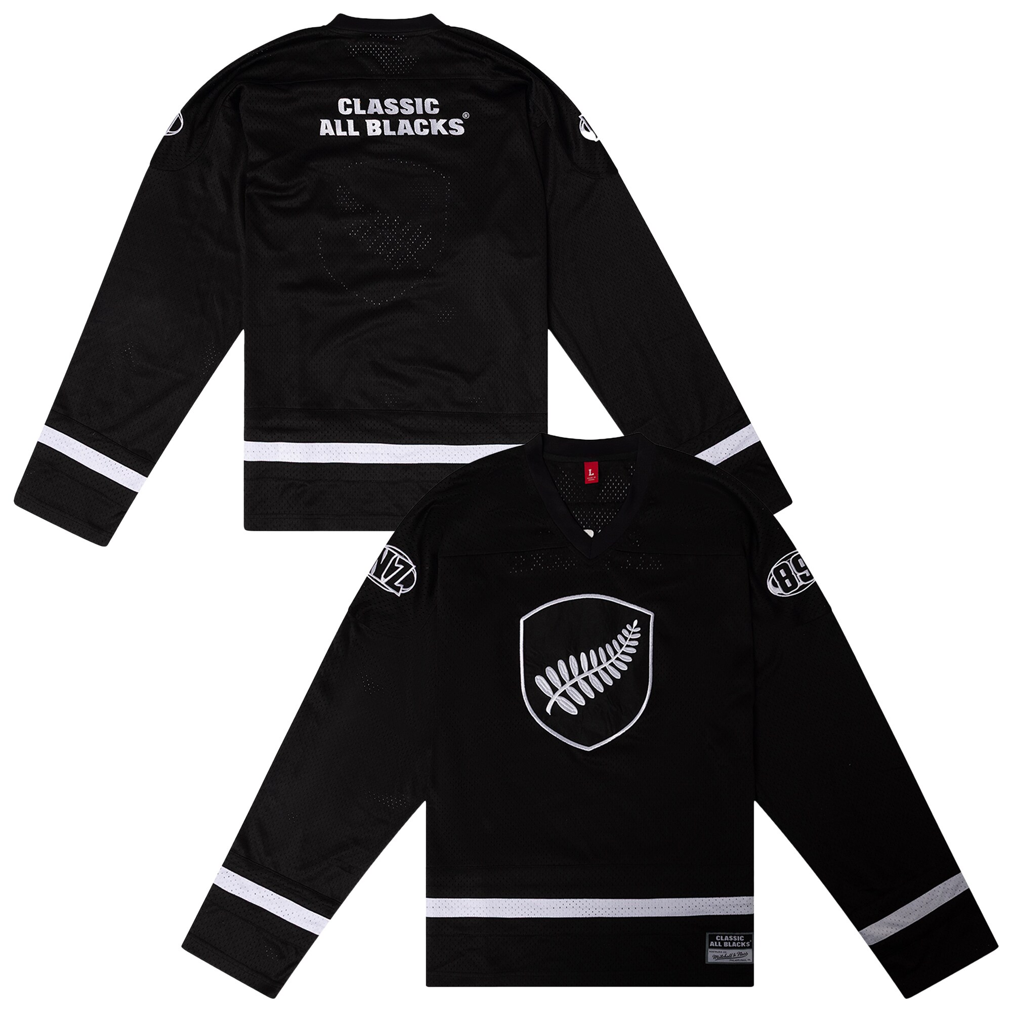 Classic All Blacks Chrome Mesh Jersey by Mitchell & Ness