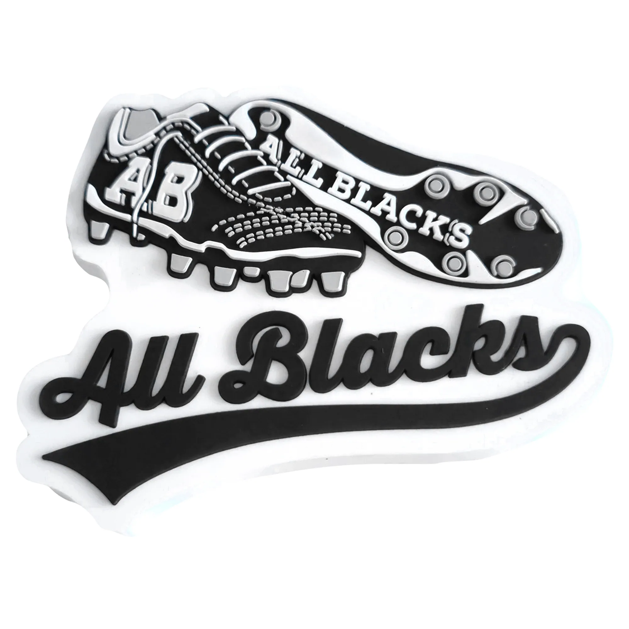 All Blacks PVC Boots Magnet