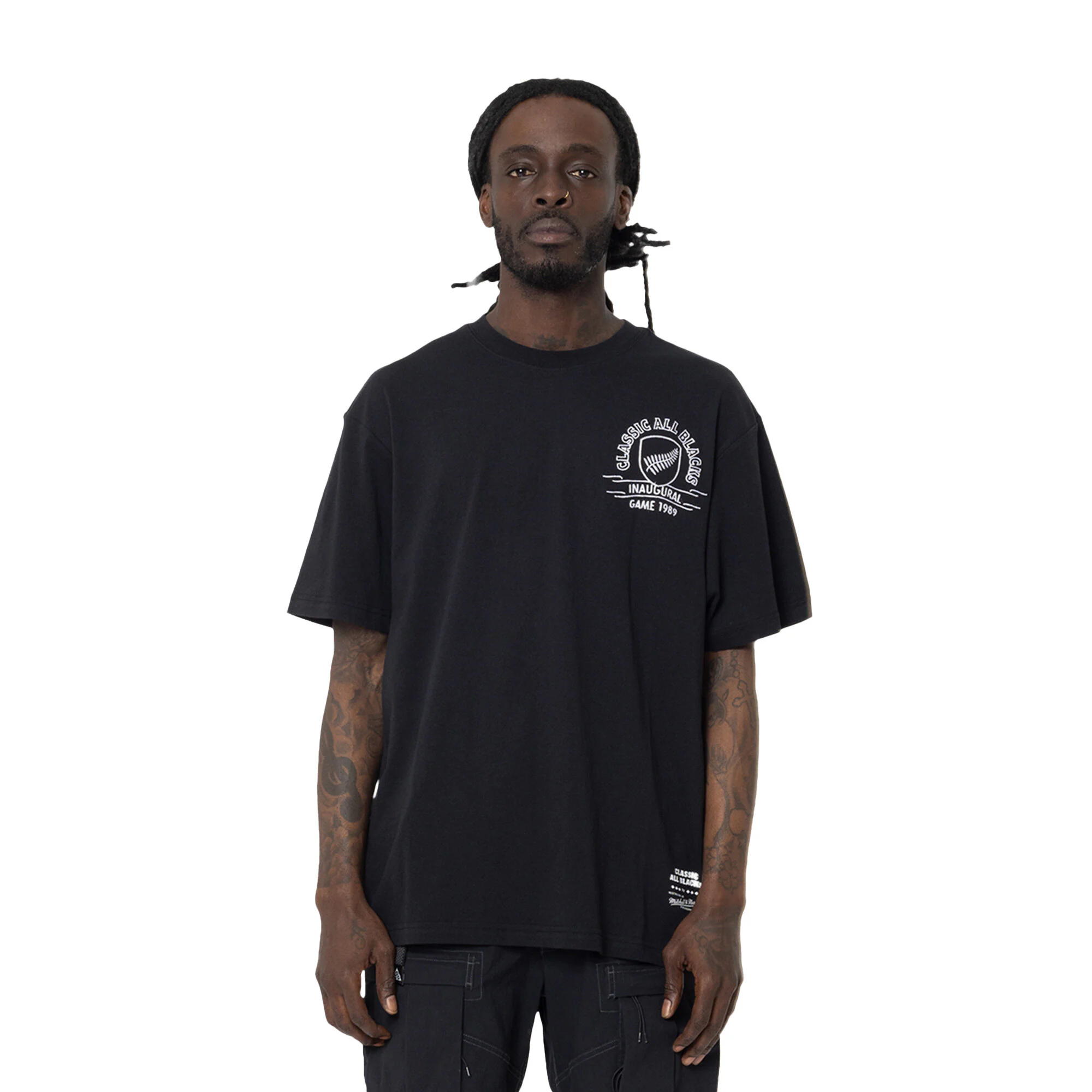 Classic All Blacks Silver Fern Tee by Mitchell & Ness