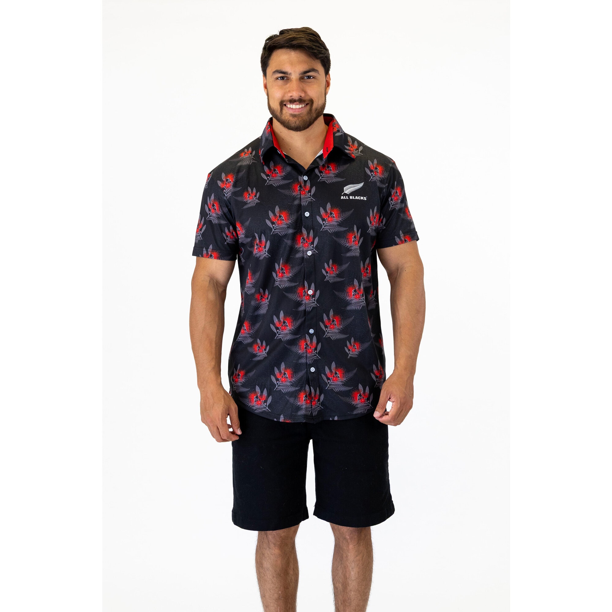 All Blacks Pohutukawa Hawaiian Shirt