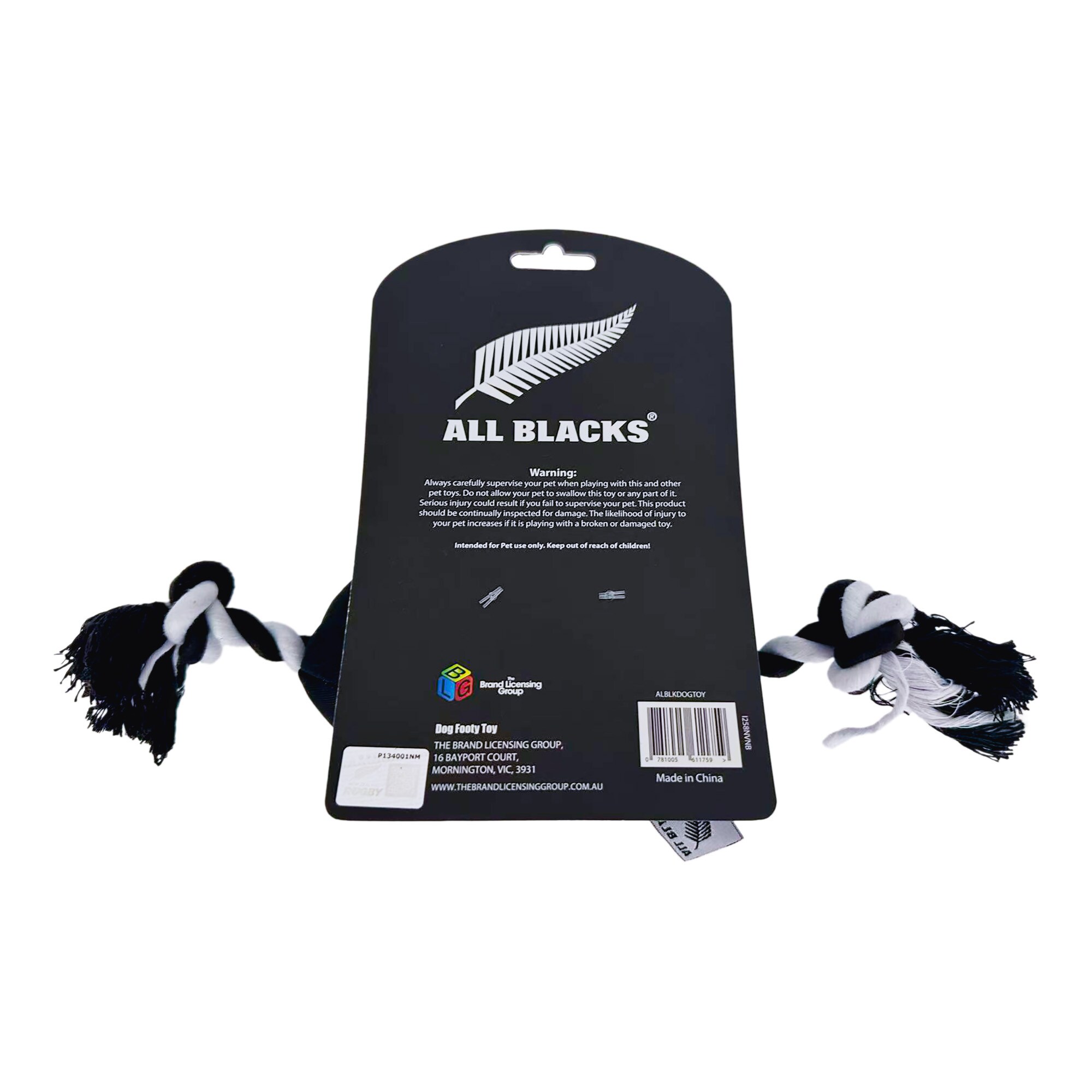 All Blacks Dog Toy