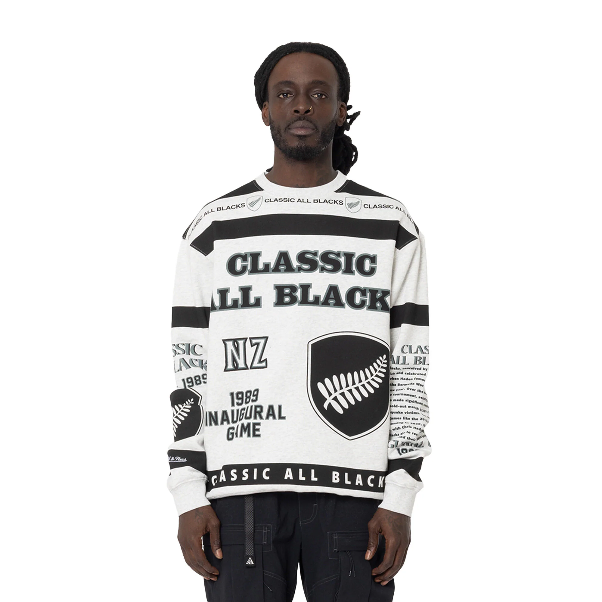 Classic All Blacks Crew by Mitchell & Ness
