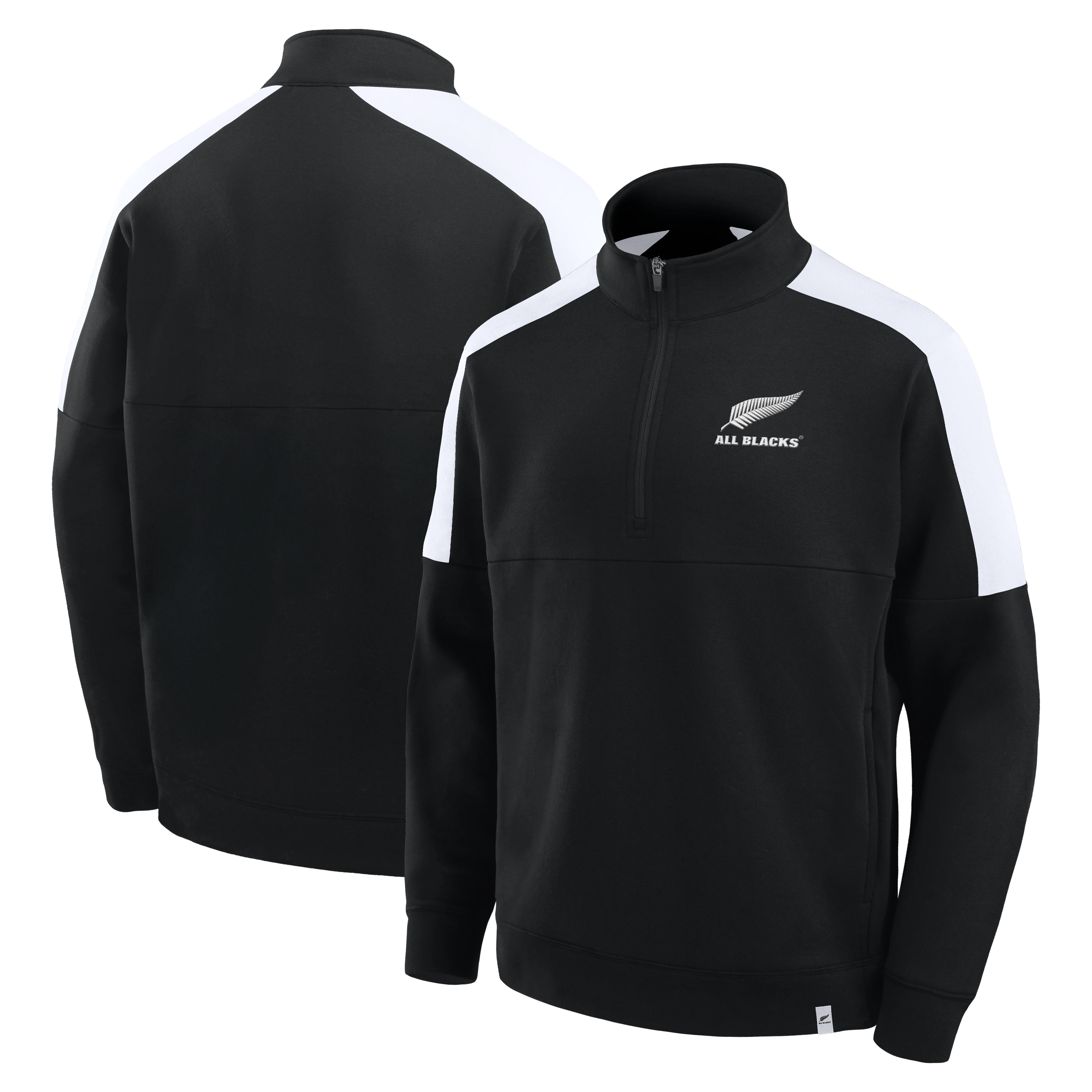 All Blacks Classics Half Zip Sweat Top - Mens