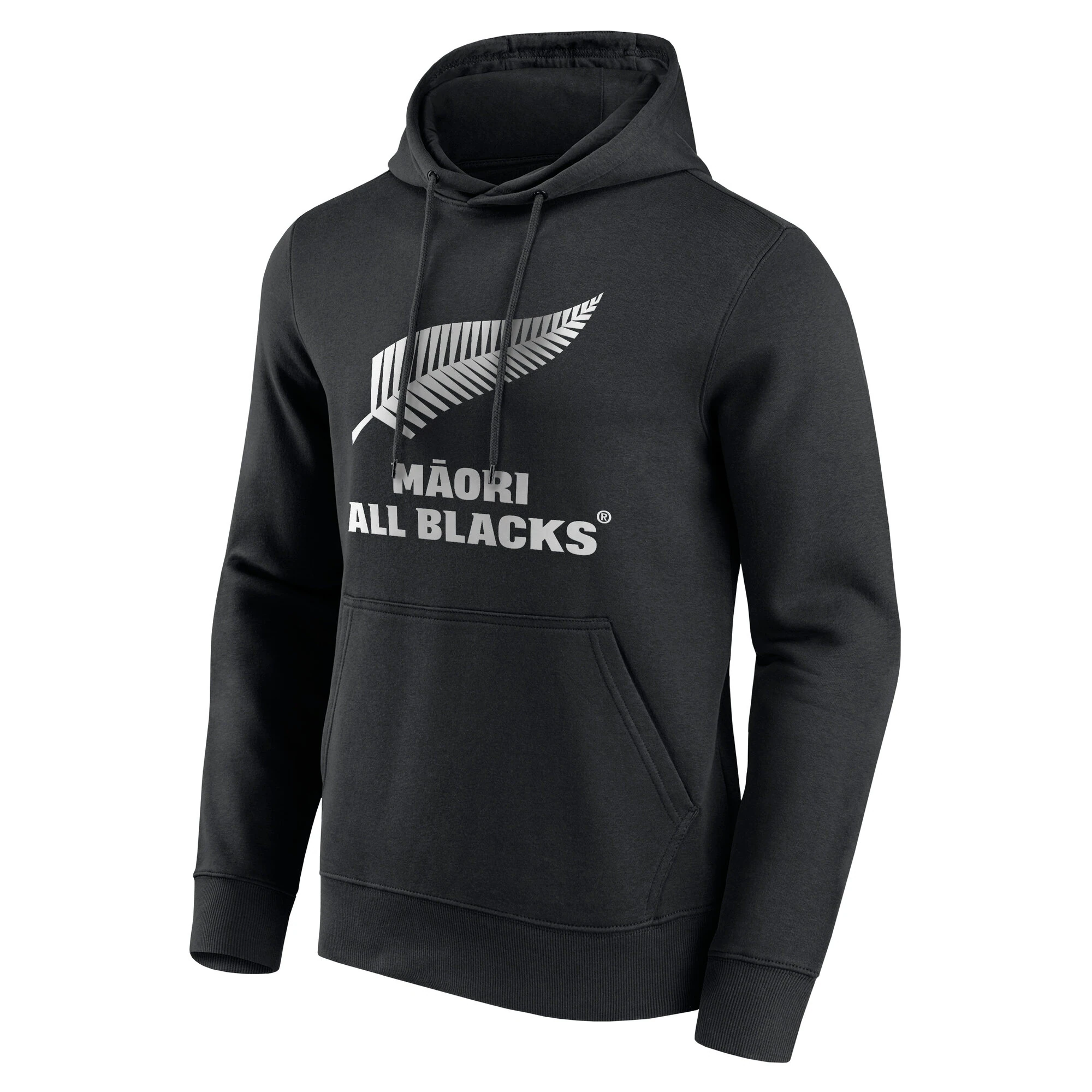 Maori All Blacks Primary Logo Graphic Hoodie - Black