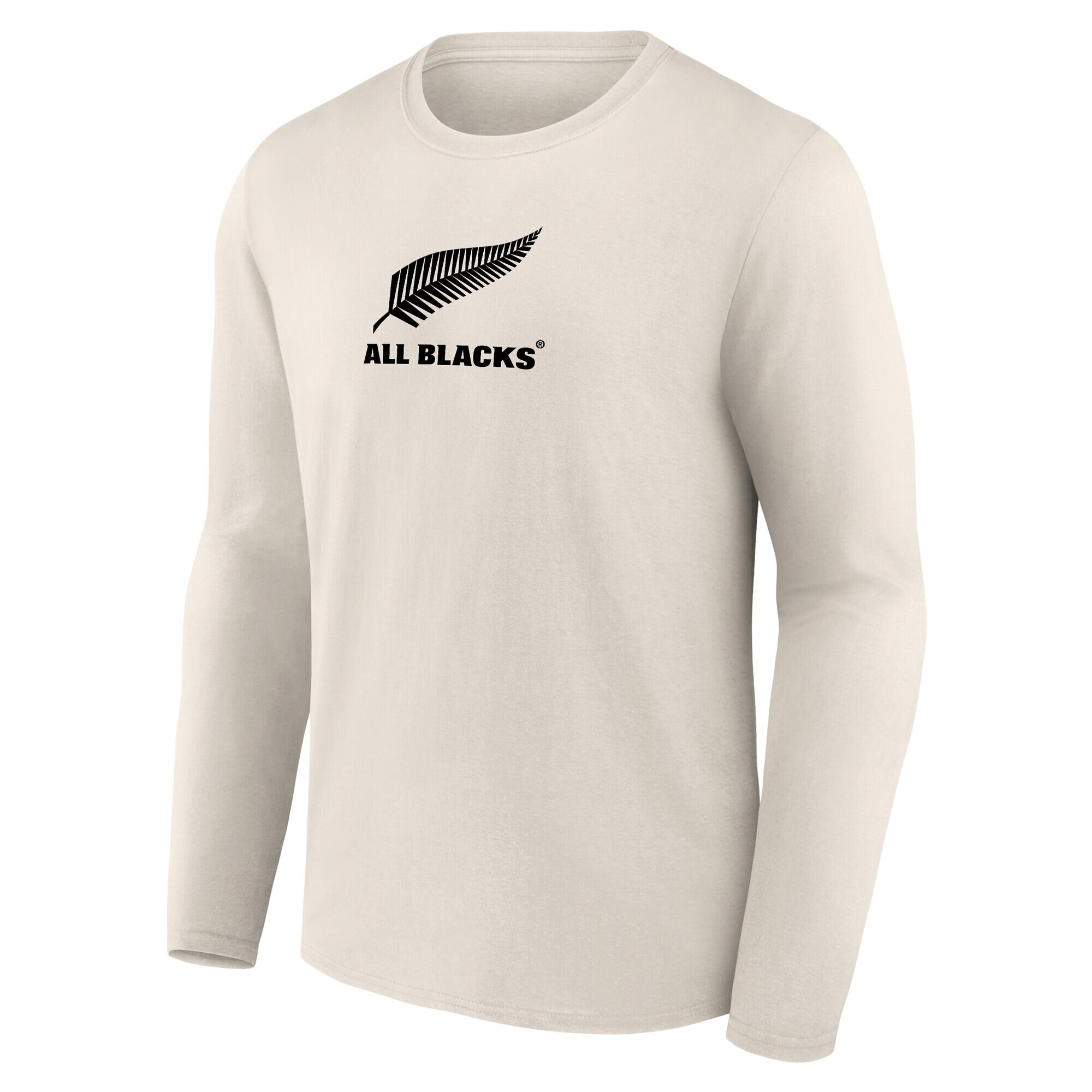 All Blacks Loop Logo Graphic Long Sleeve T-Shirt - Off White