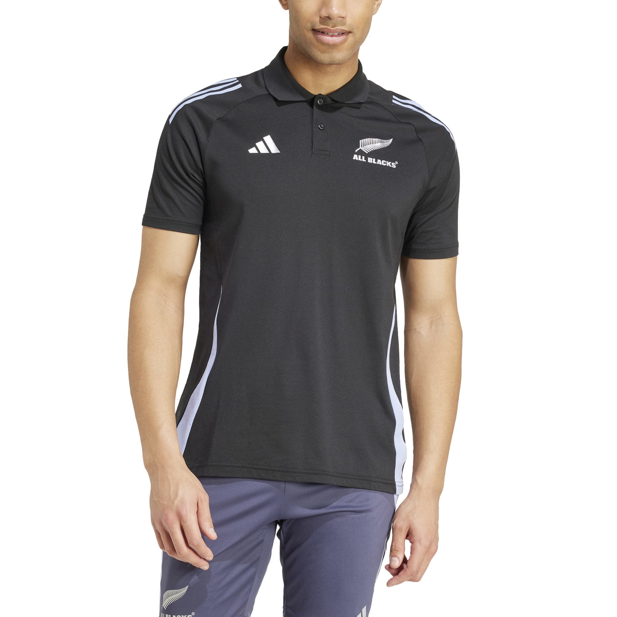 All Blacks 2024/25 adidas Polo Shirt - Black