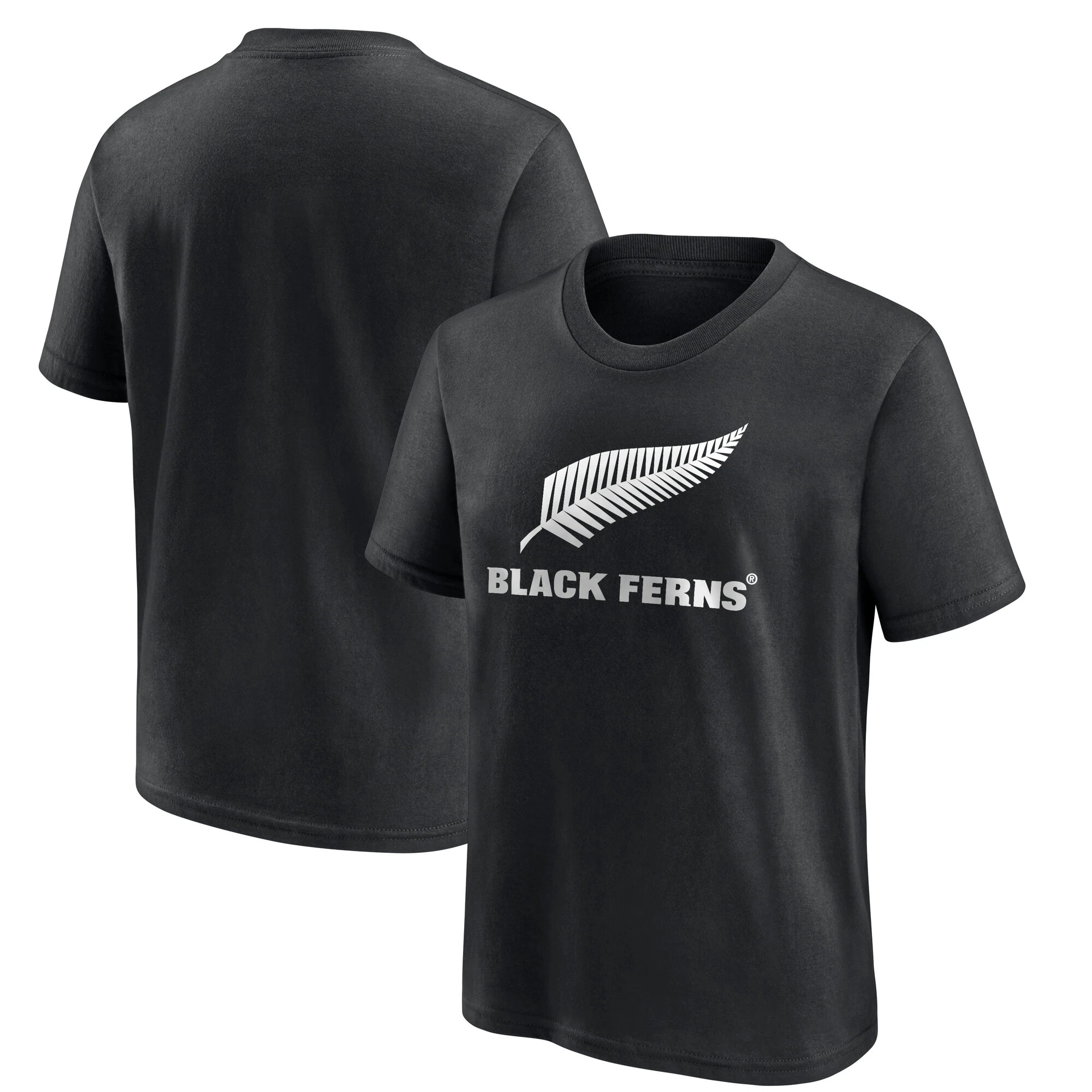 Black Ferns Primary Logo Graphic T-Shirt - Black - Youth