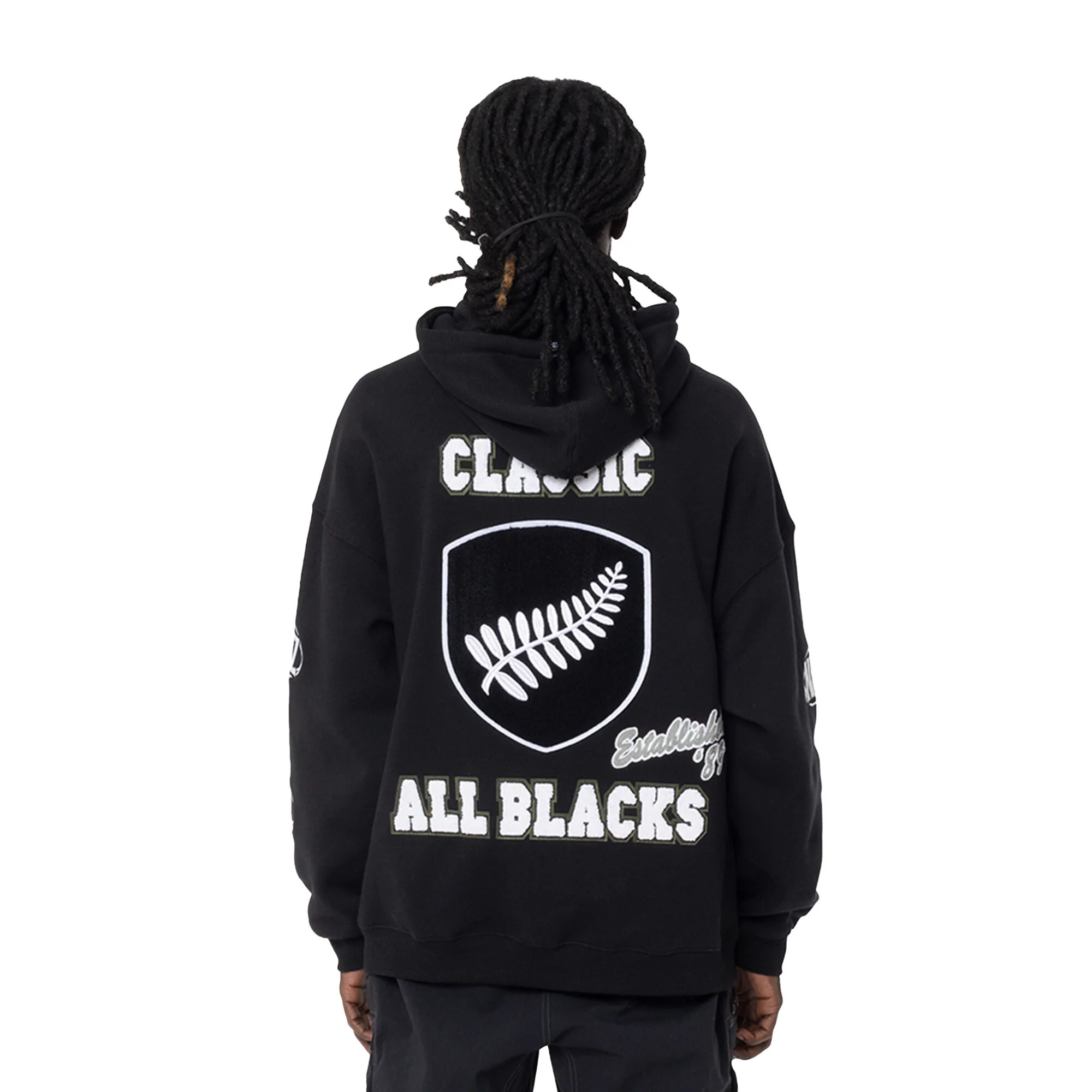 Classic All Blacks Inaugural Hoodie by Mitchell & Ness