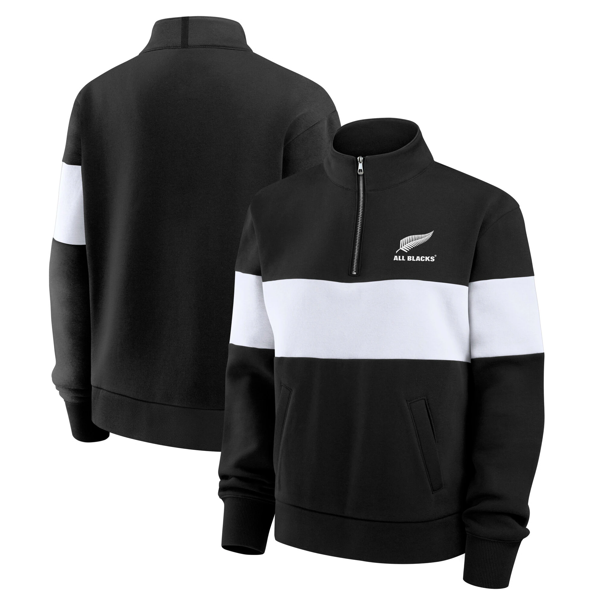 All Blacks 1/4 Zip Top - Black - Womens