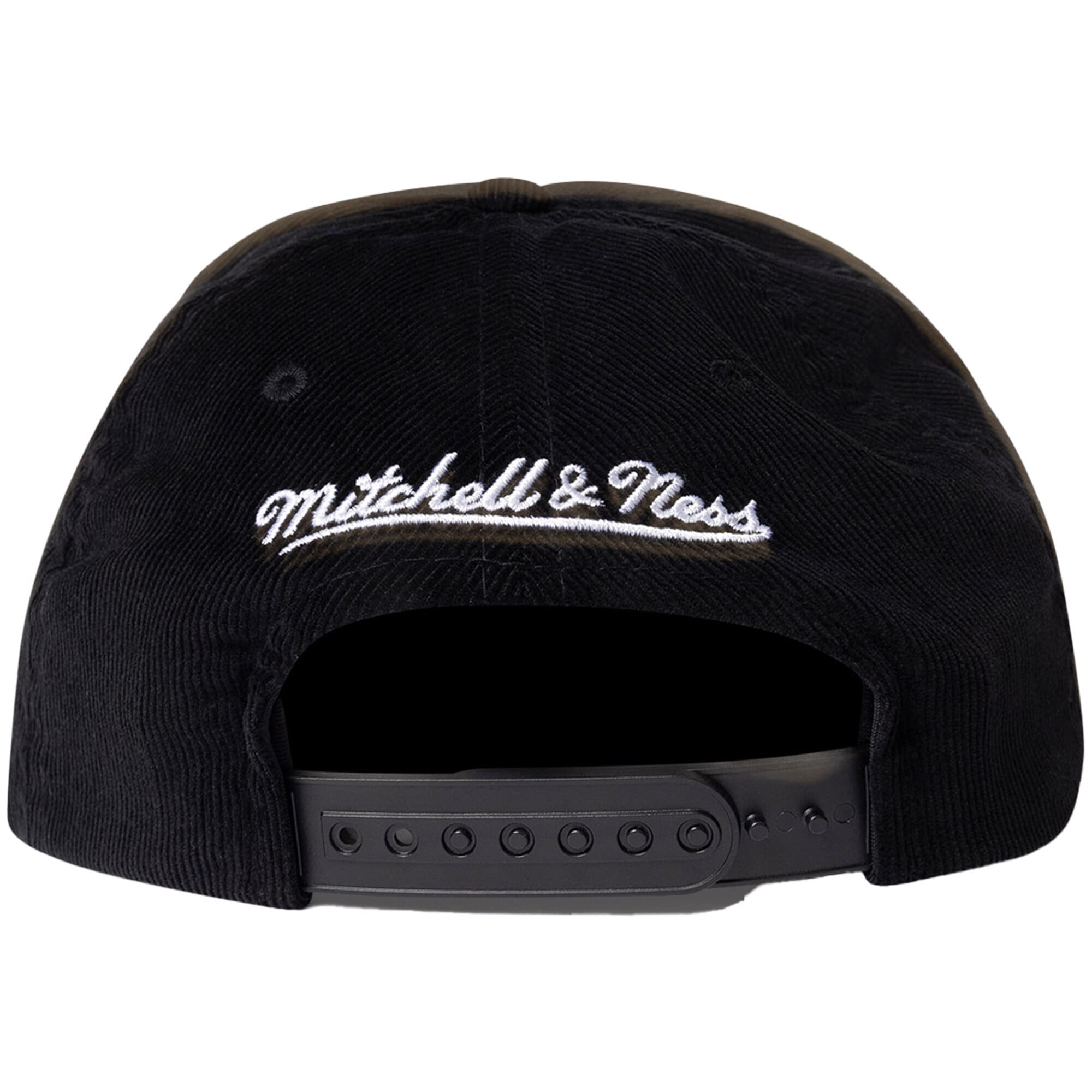 Classic All Blacks Cord Script Origin Cap by Mitchell & Ness