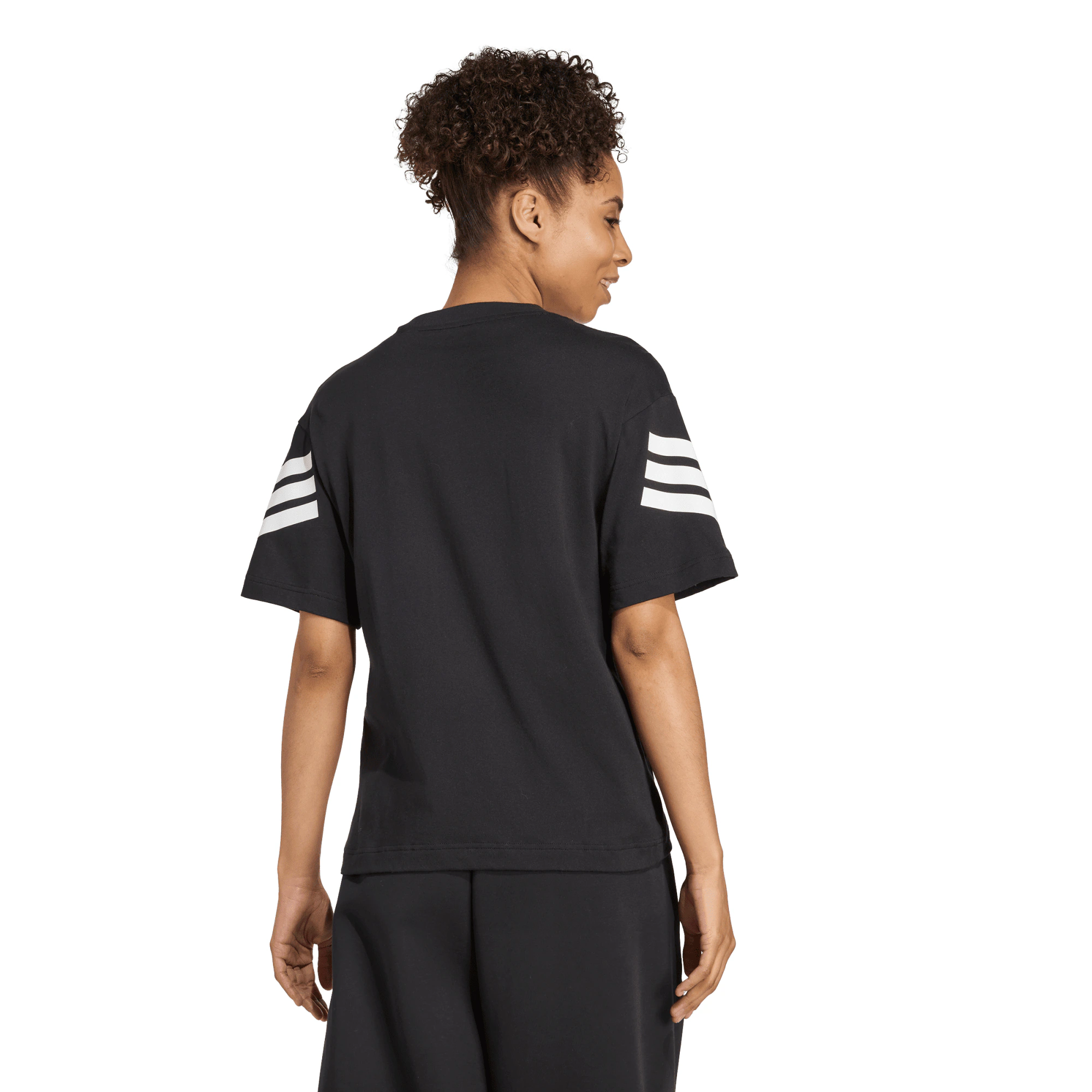 Black Ferns Adidas 3 Stripes Tee - Womens