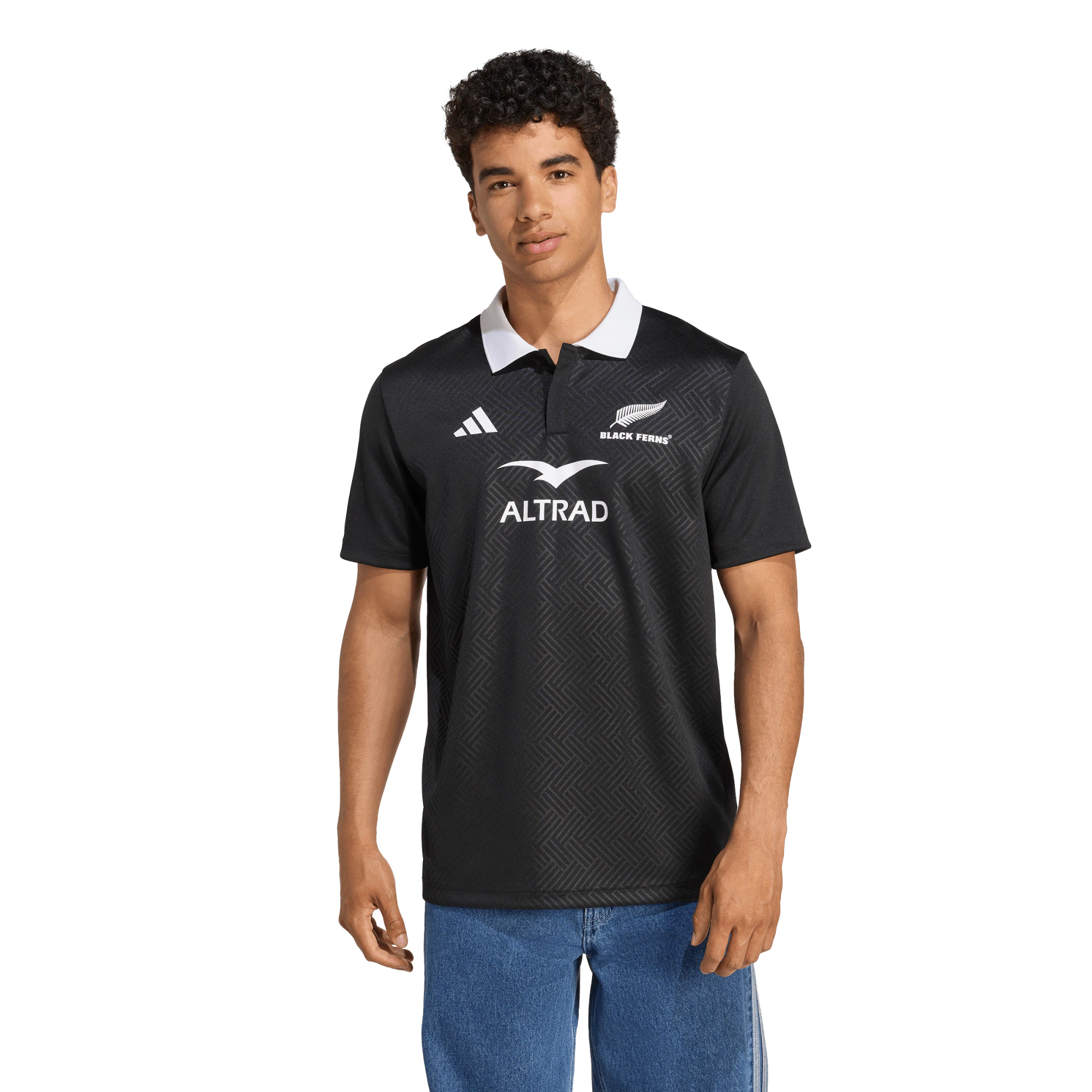 Black Ferns adidas Rugby World Cup Supporter Polo