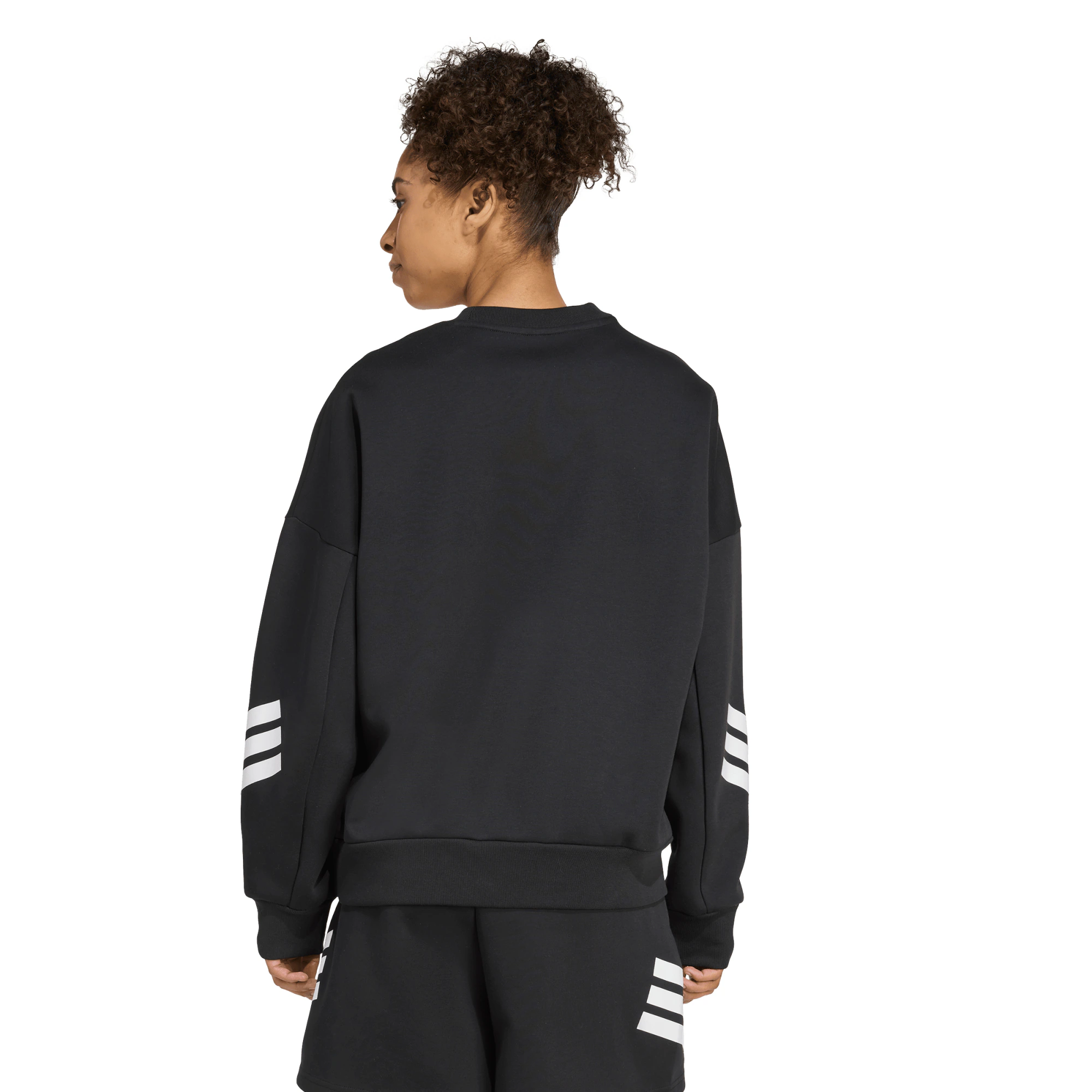 Black Ferns Adidas 3 Stripes Sweatshirt - Womens