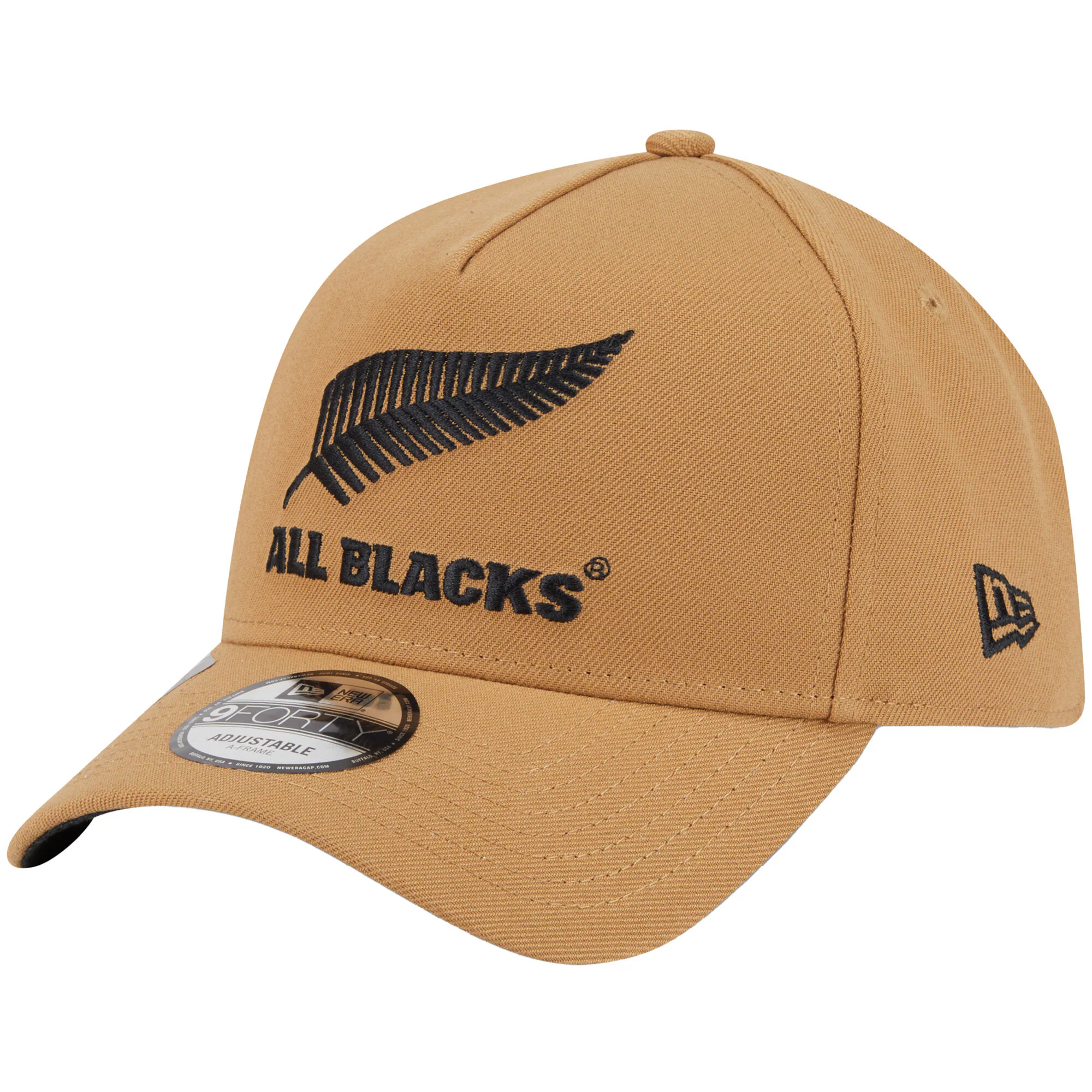 All Blacks New Era Wheat 9Forty A-Frame Cap