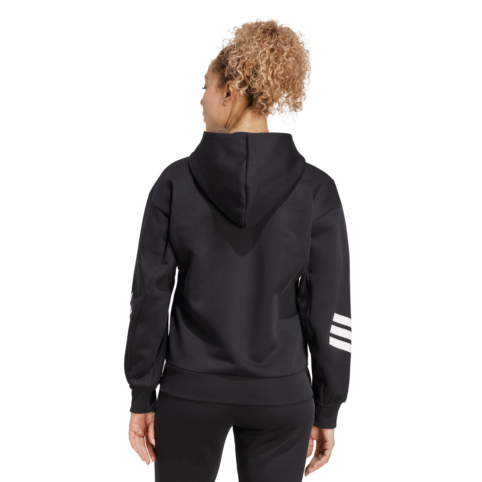 Black Ferns Adidas 3 Stripes Full Zip Hoody - Womens