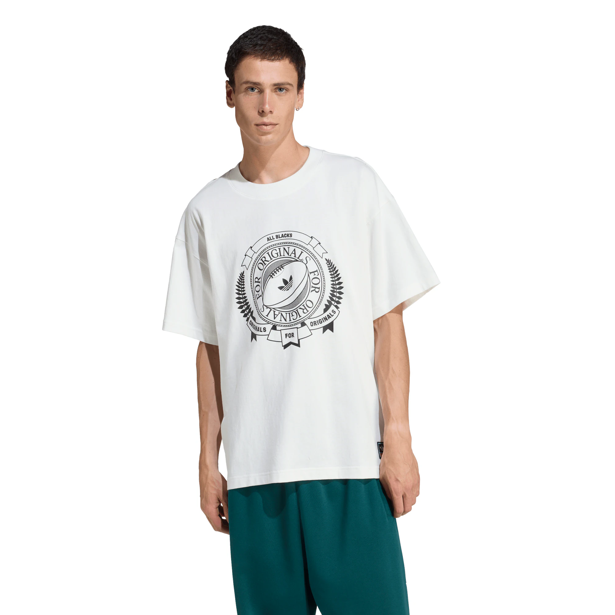 All Blacks Adidas Originals Graphic Tee - White