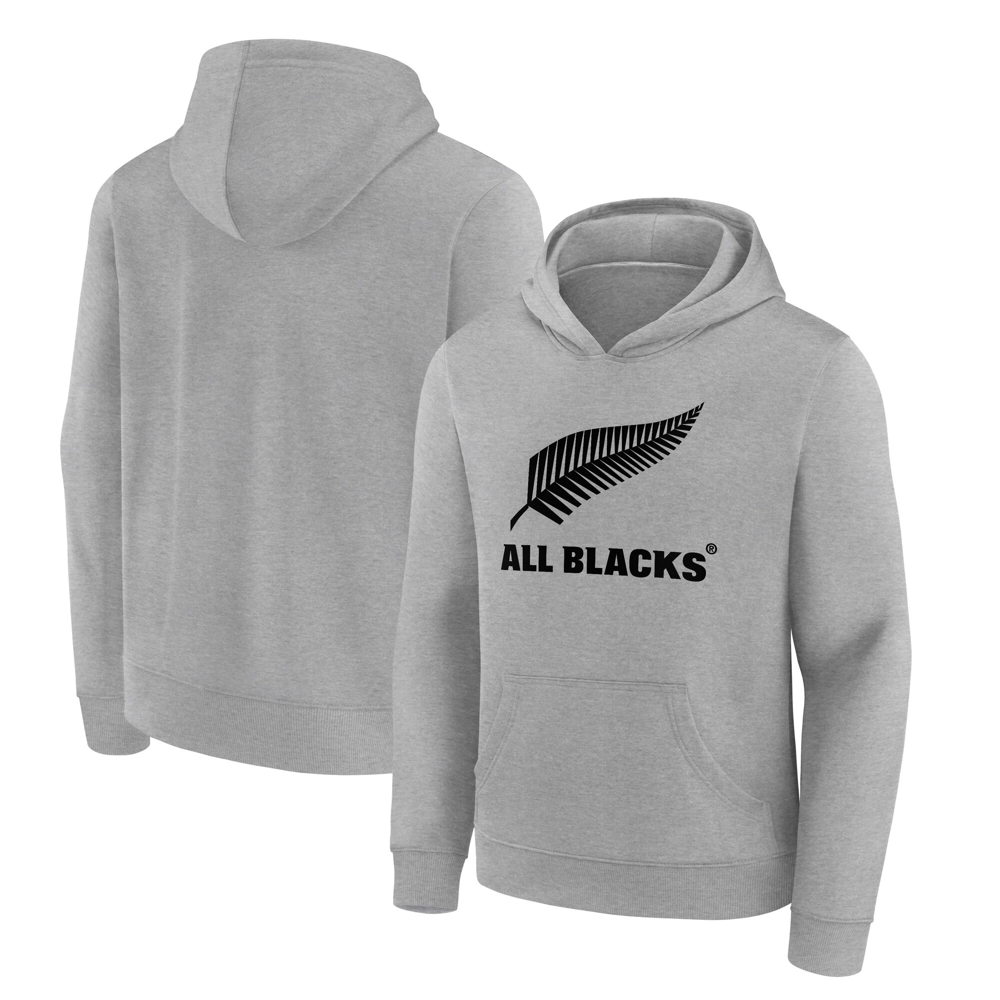 All Blacks Primary Logo Graphic Hoodie - Sports Grey - Youth