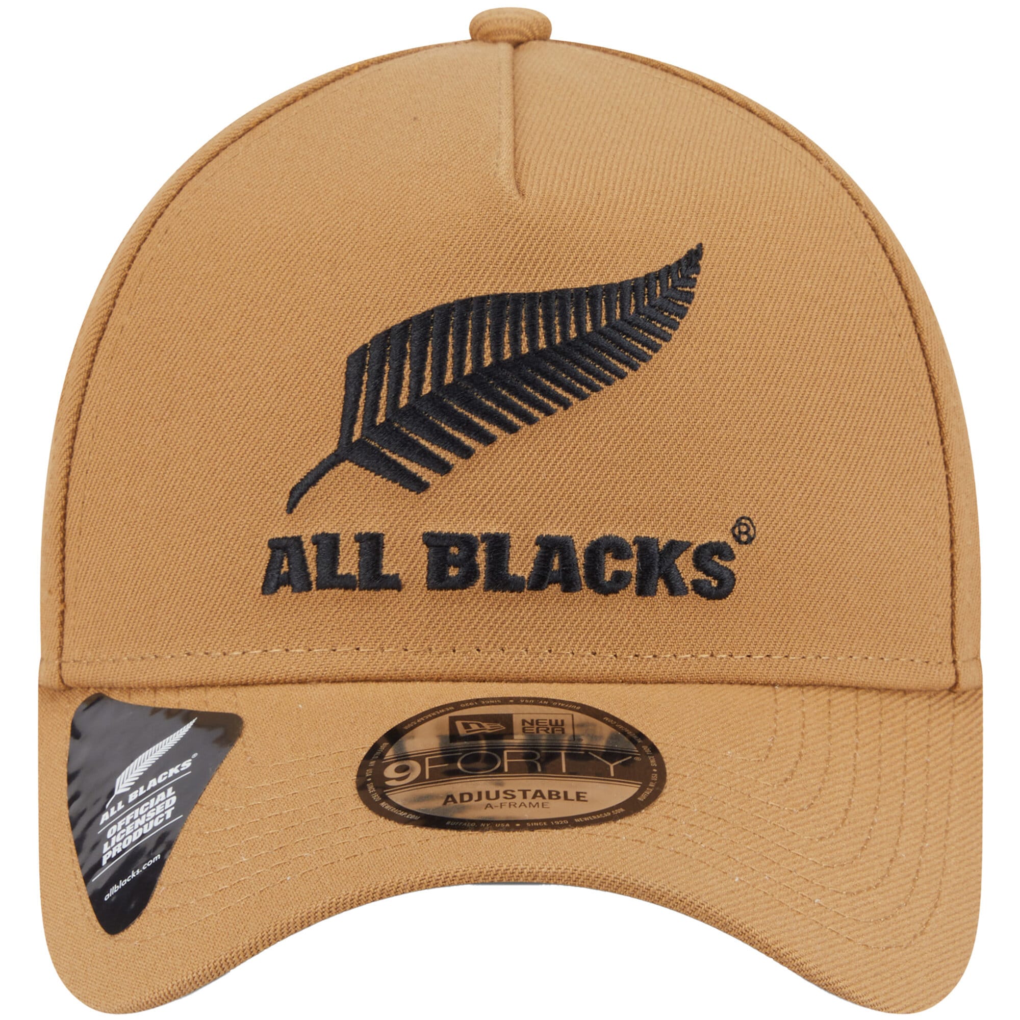 All Blacks New Era Wheat 9Forty A-Frame Cap