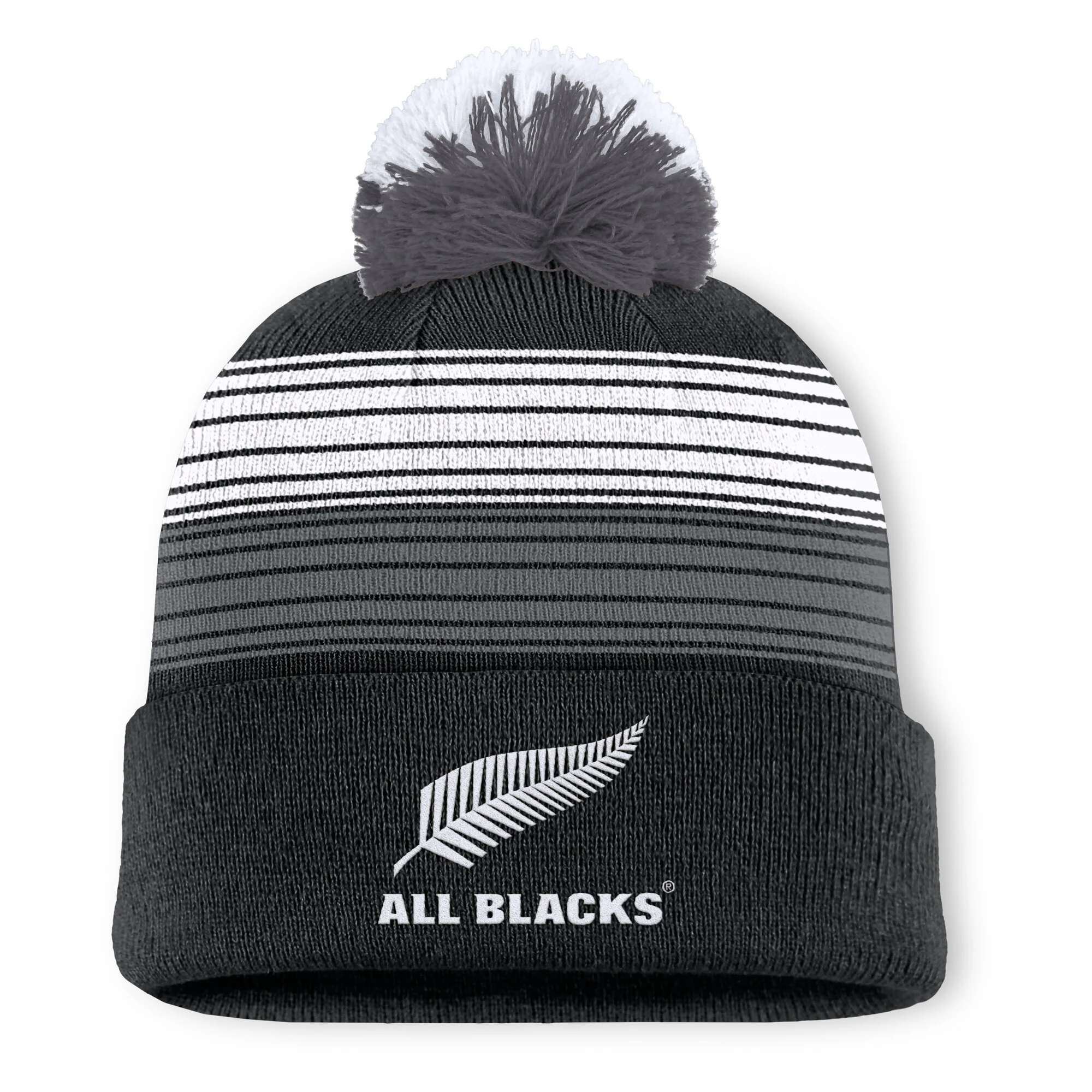 All Blacks Crash Cuffed Pom Beanie - Black