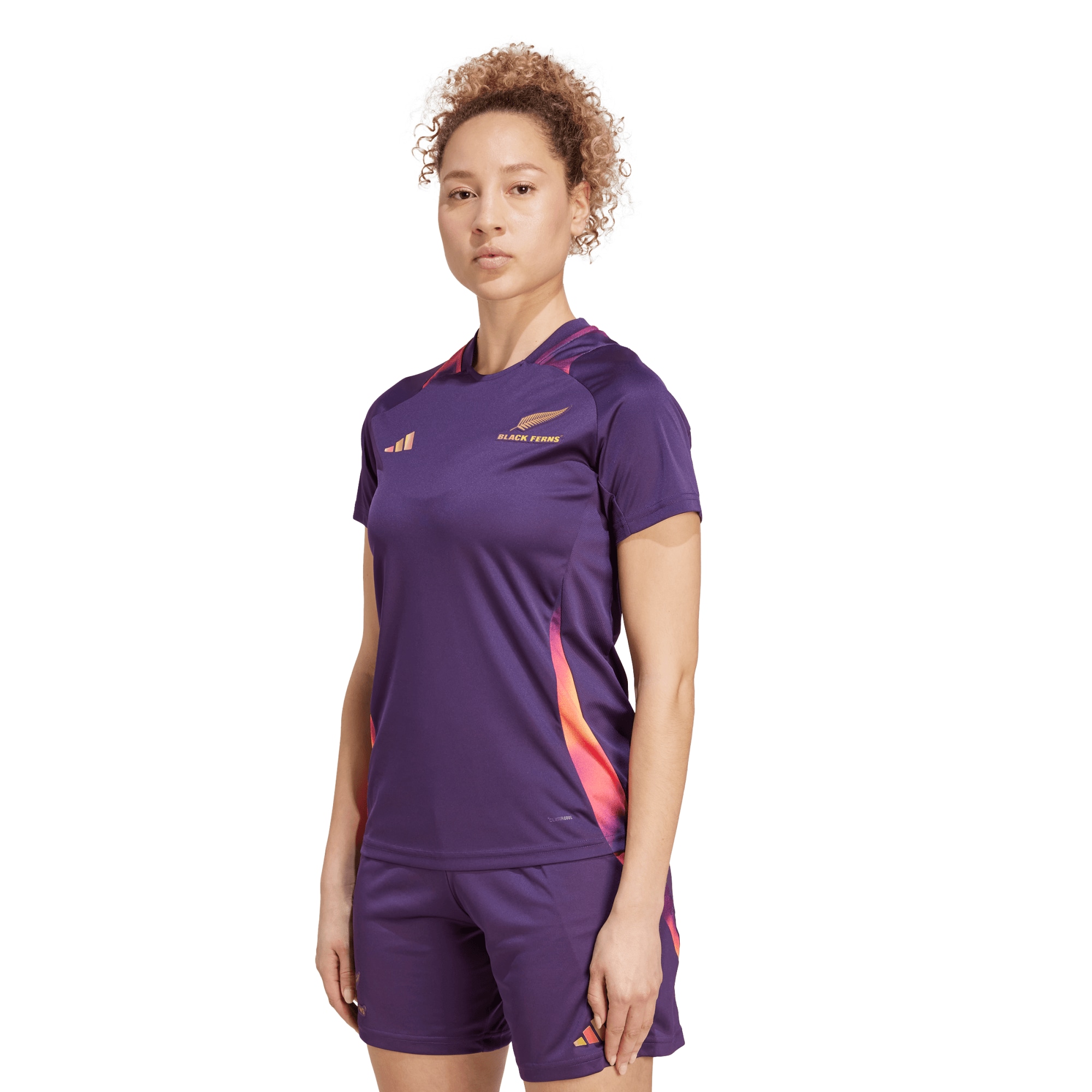 Black Ferns Adidas Rugby World Cup Performance Tee - Womens