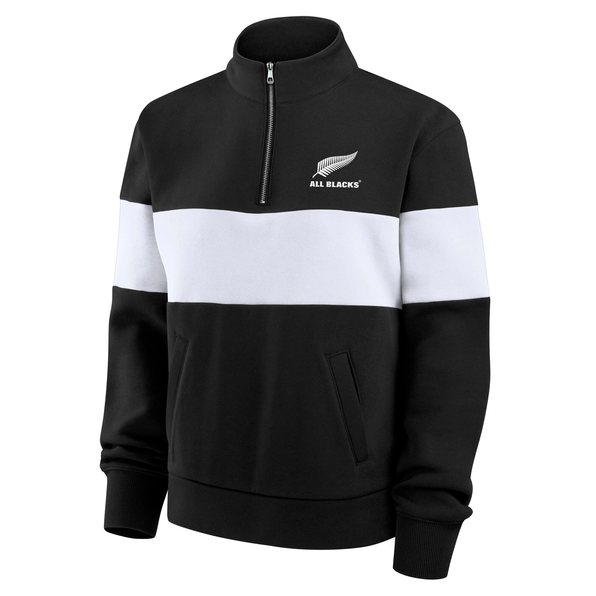 All Blacks 1/4 Zip Top - Black - Womens
