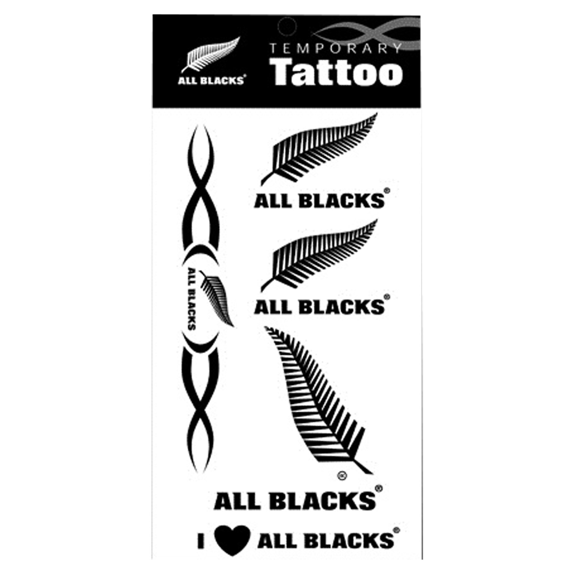 All Blacks Temp Tattoo