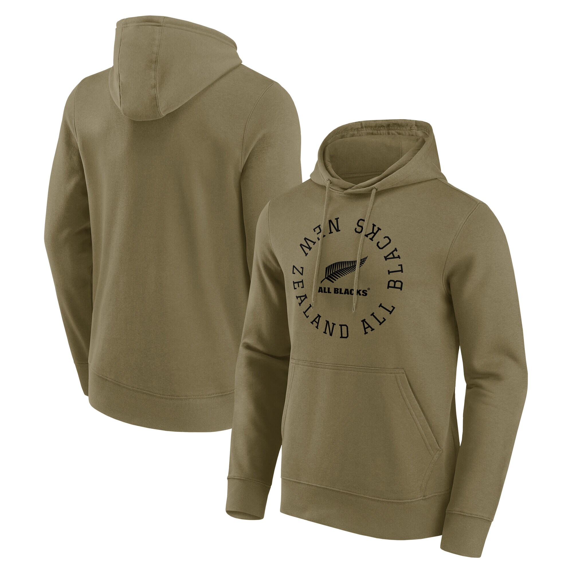 All Blacks Loop Logo Graphic Hoodie - Khaki