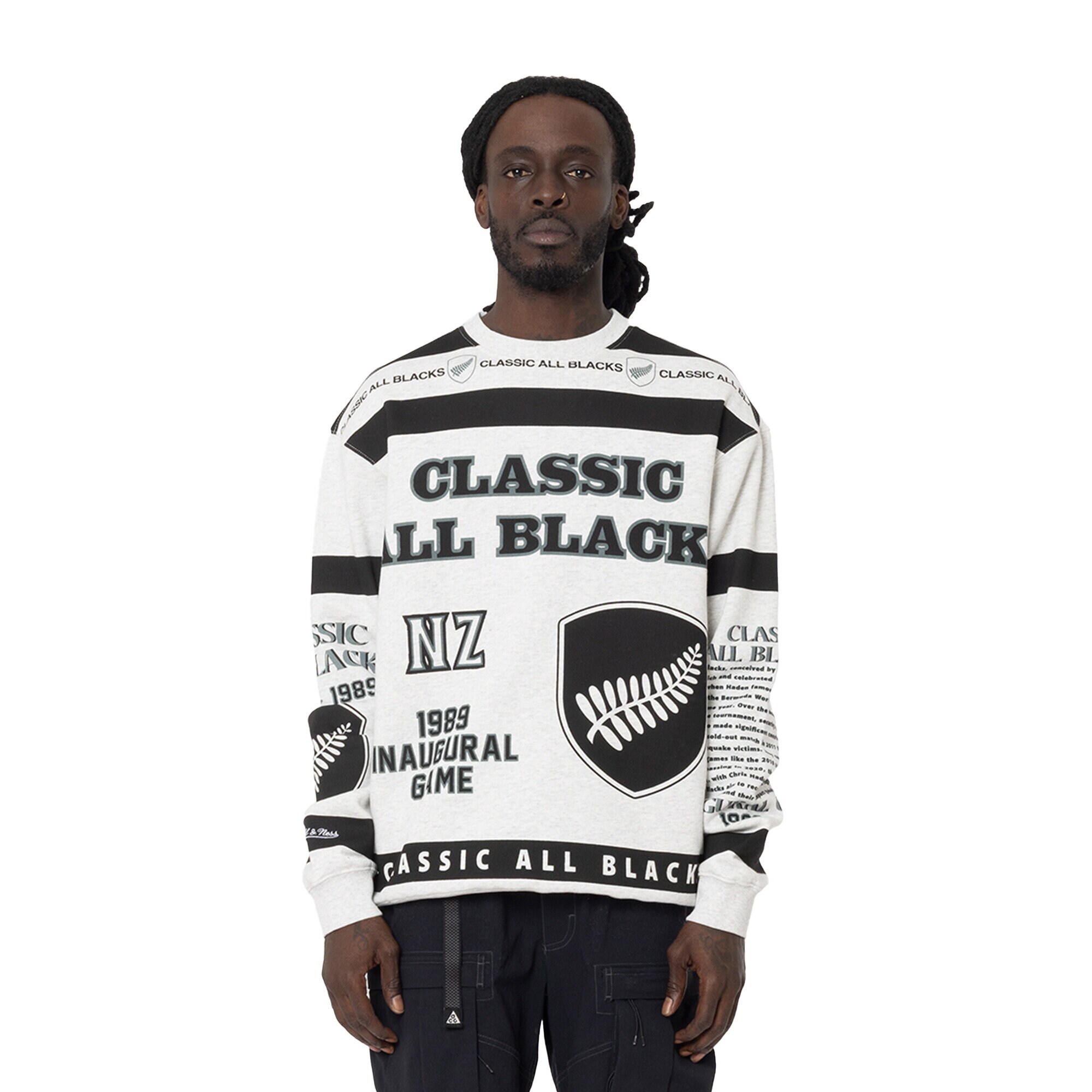 Classic All Blacks Crew by Mitchell & Ness