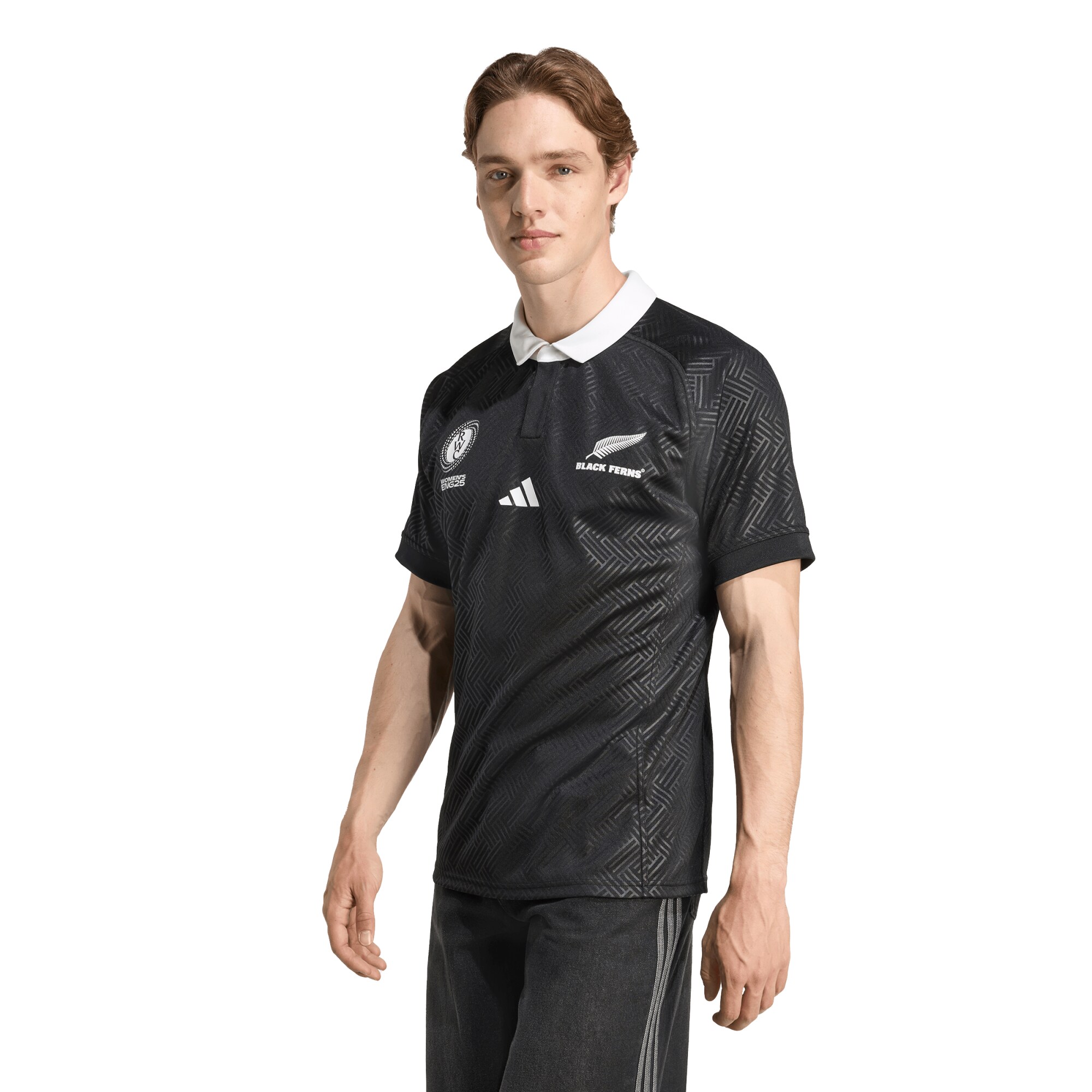 Black Ferns adidas Rugby World Cup Home Jersey - Mens