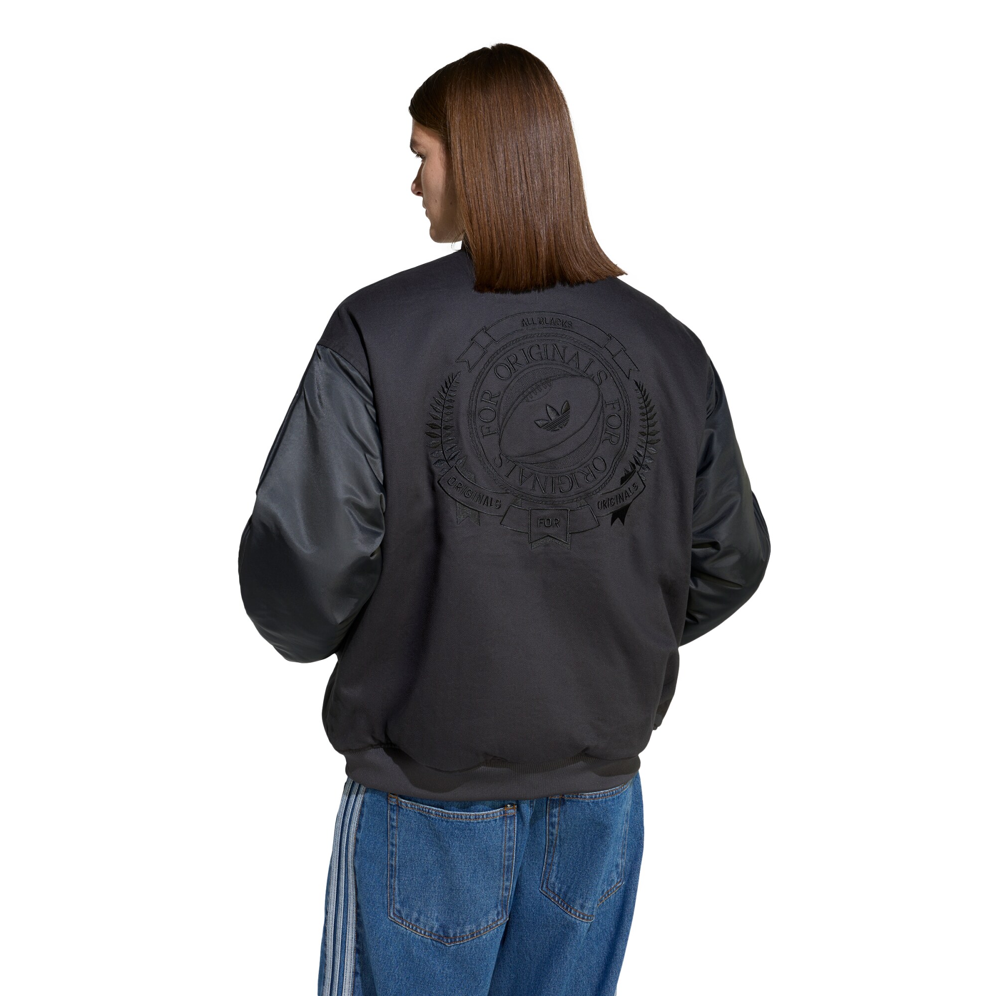 All Blacks Adidas Originals Reversible Bomber Jacket