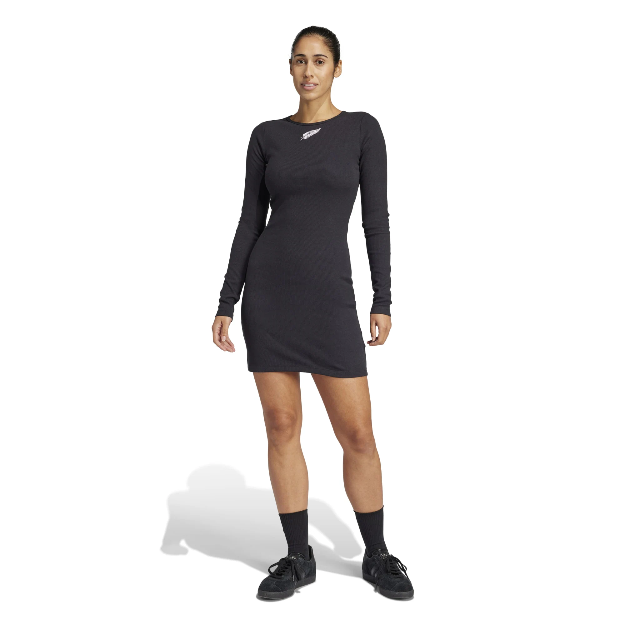All Blacks Black Ferns adidas Originals Dress - Black - Womens