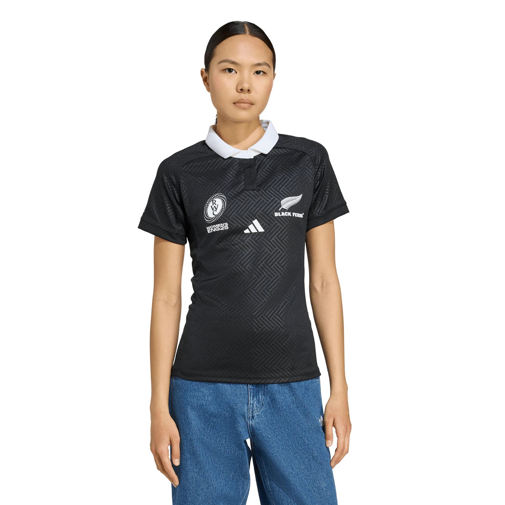 Black Ferns adidas Rugby World Cup Home Jersey - Womens