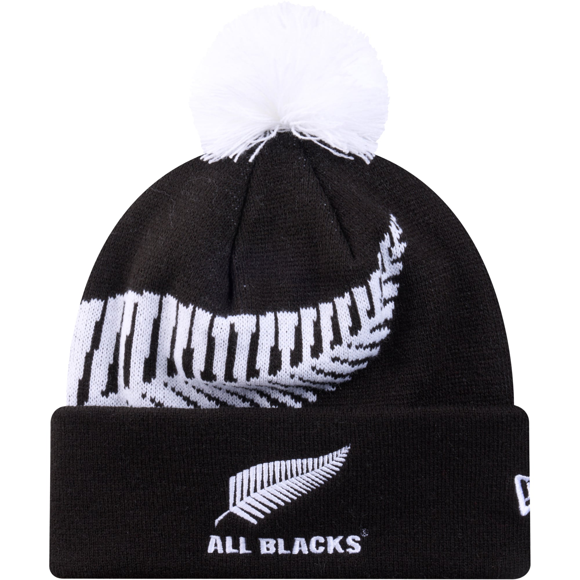 All Blacks All Blacks New Era White Fern Knit Beanie
