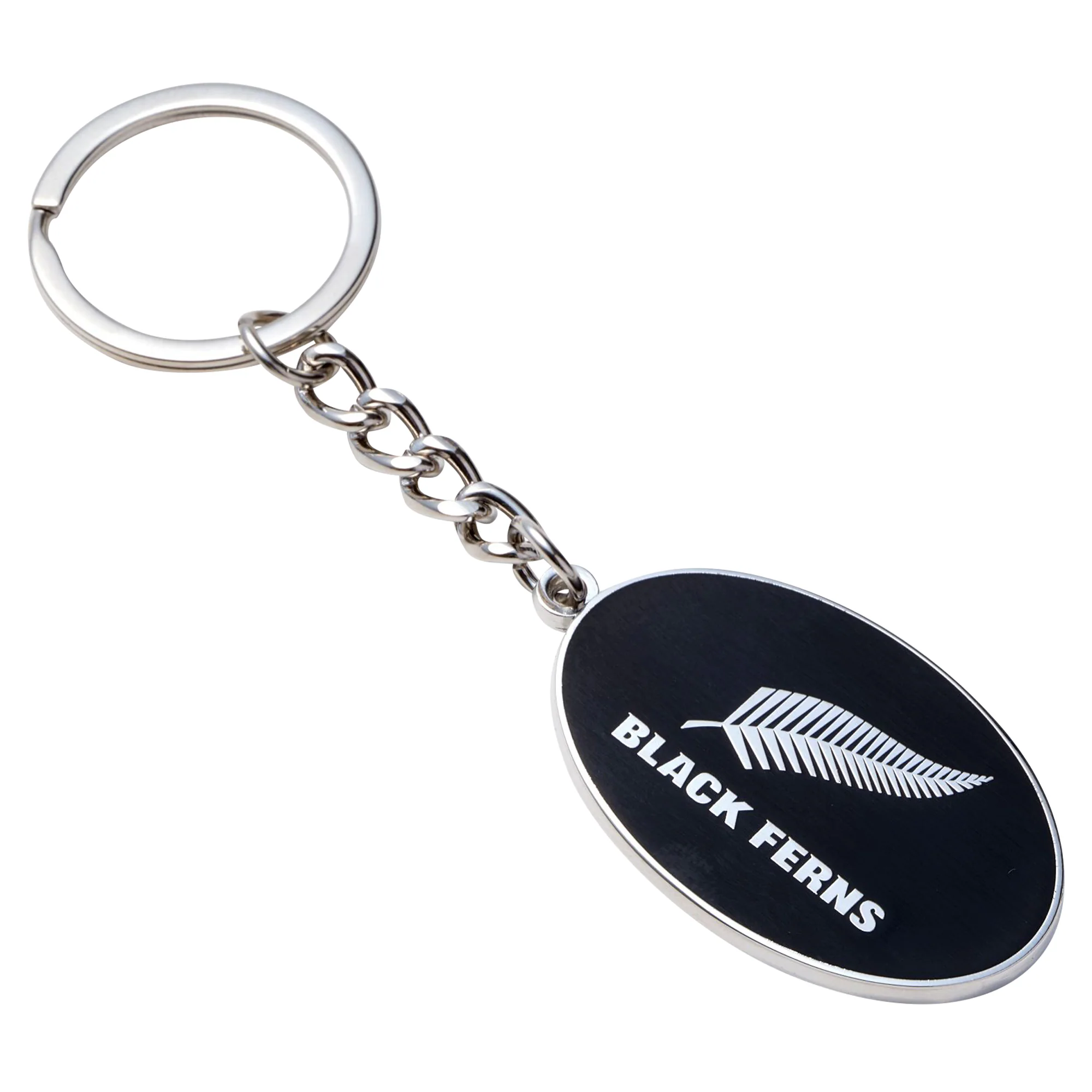 Black Ferns Oval Keyring