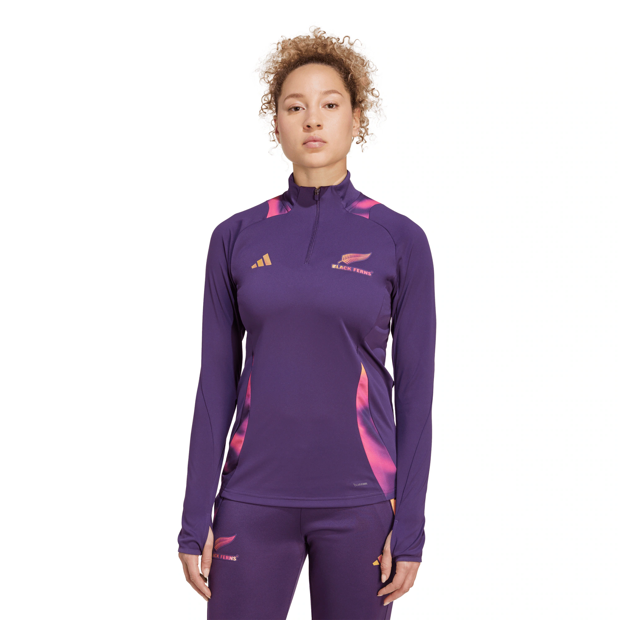 Black Ferns Adidas Training Top - Womens