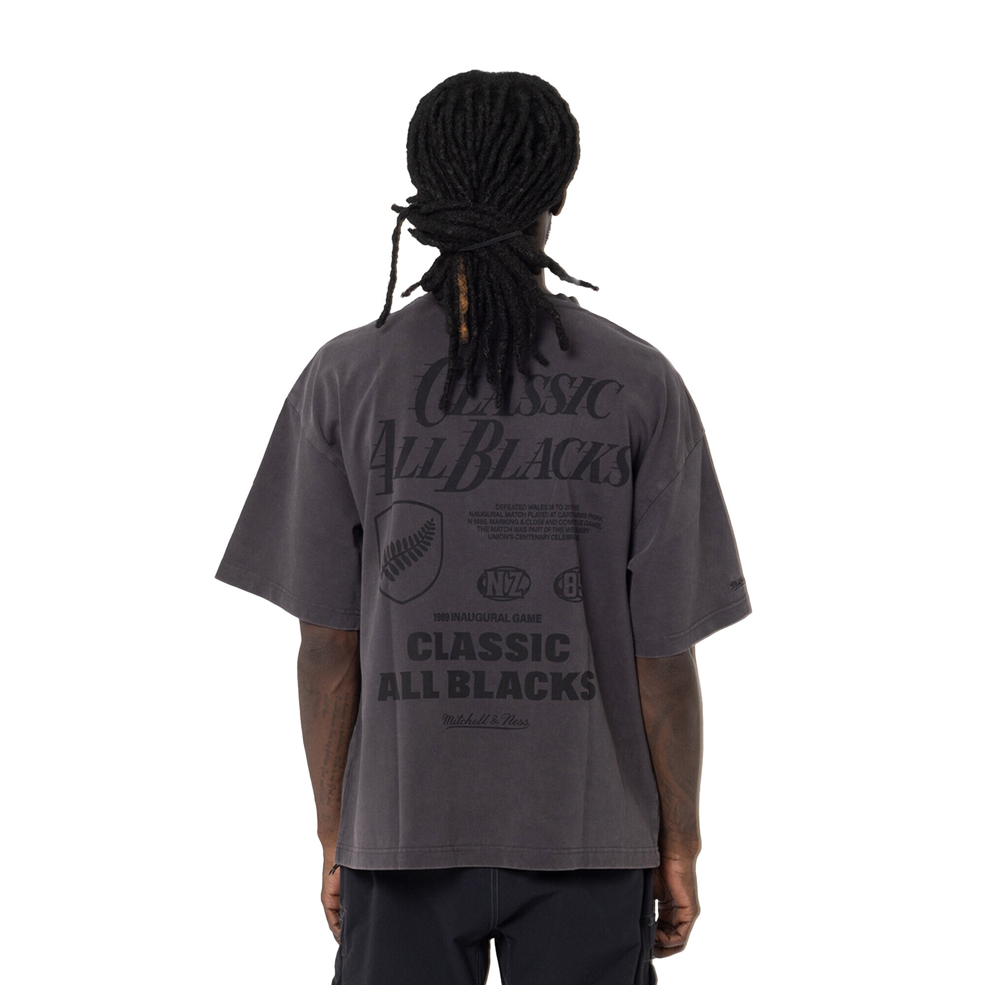 Classic All Blacks World Rugby Tee by Mitchell & Ness