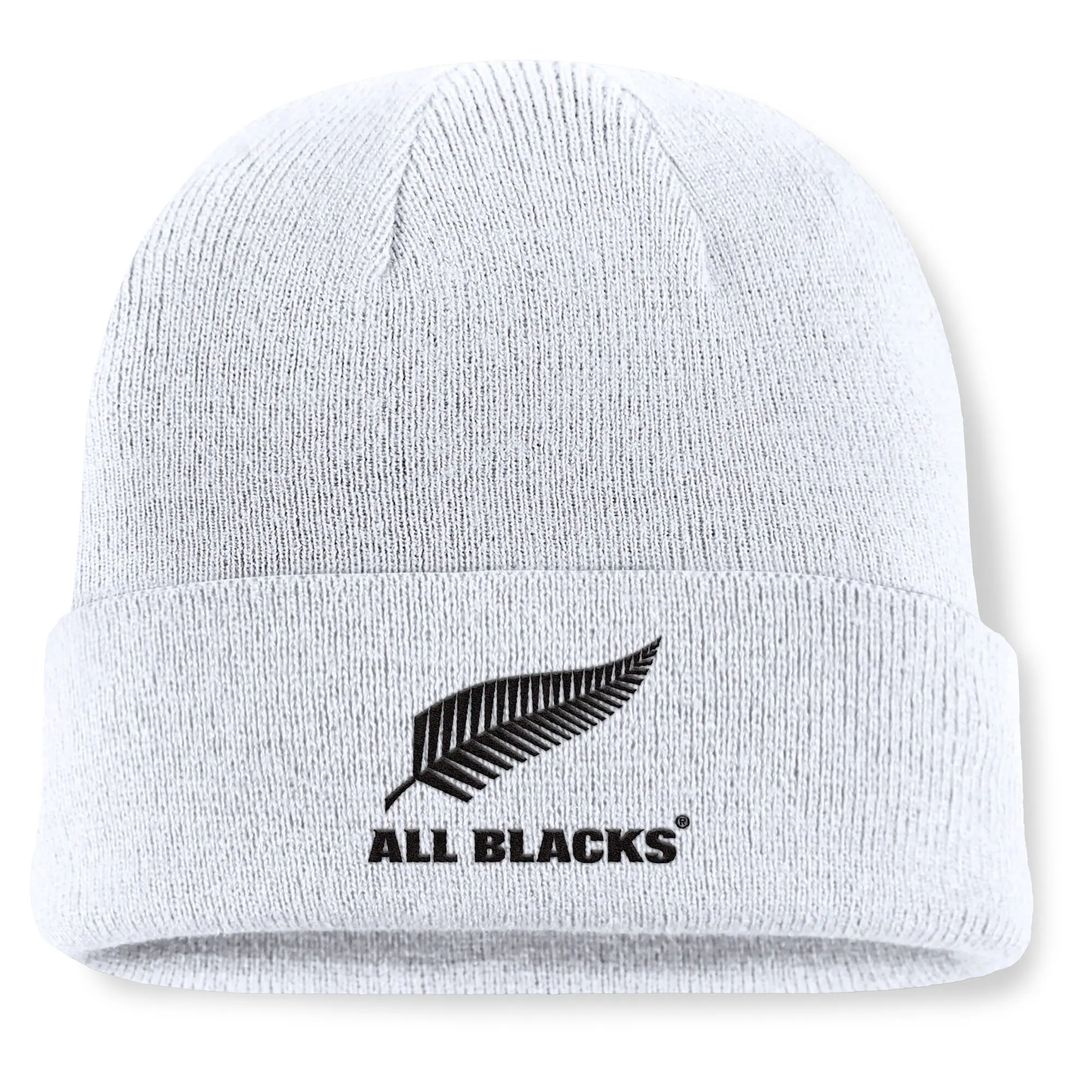 All Blacks Core Cuff Beanie - White - Youth