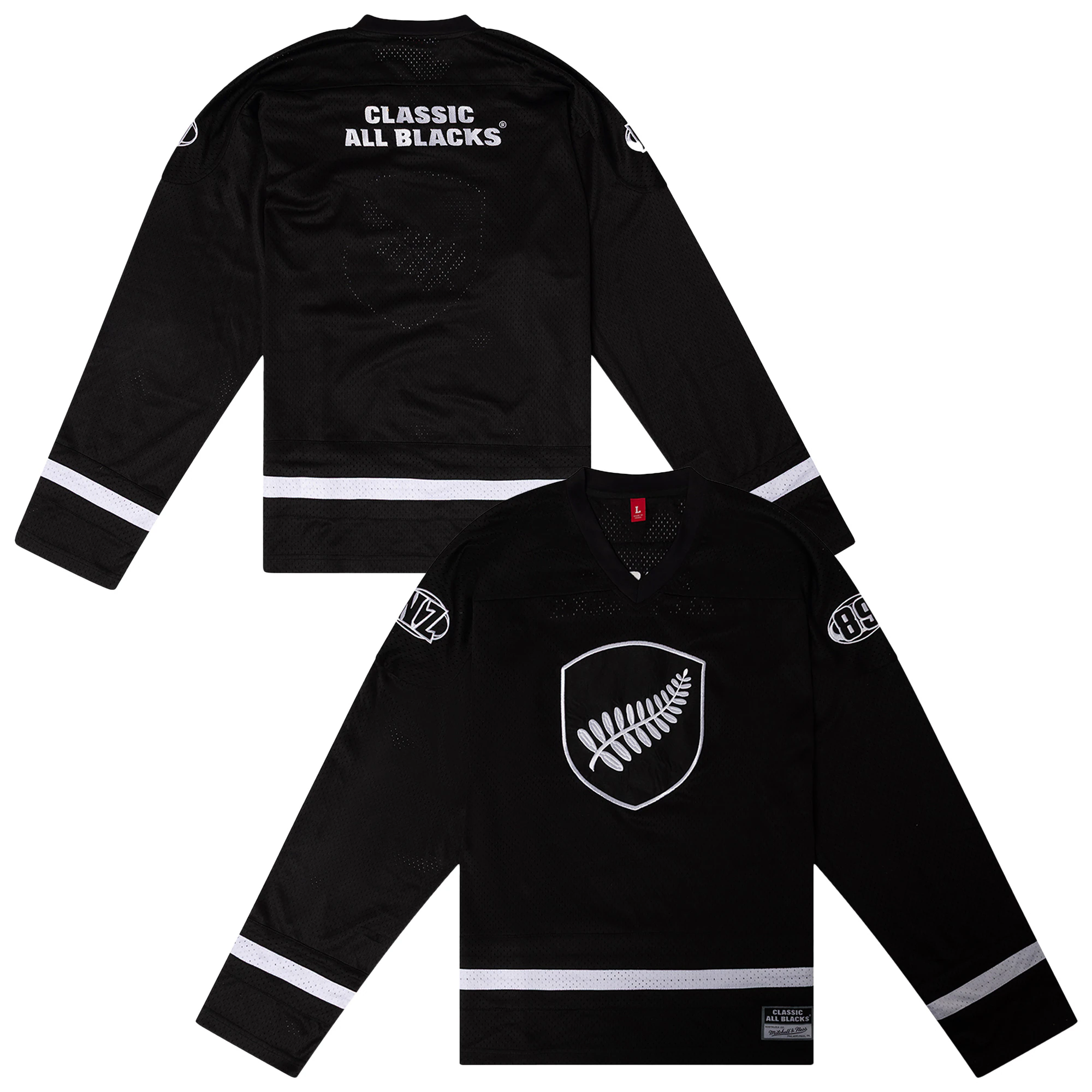 Classic All Blacks Chrome Mesh Jersey by Mitchell & Ness