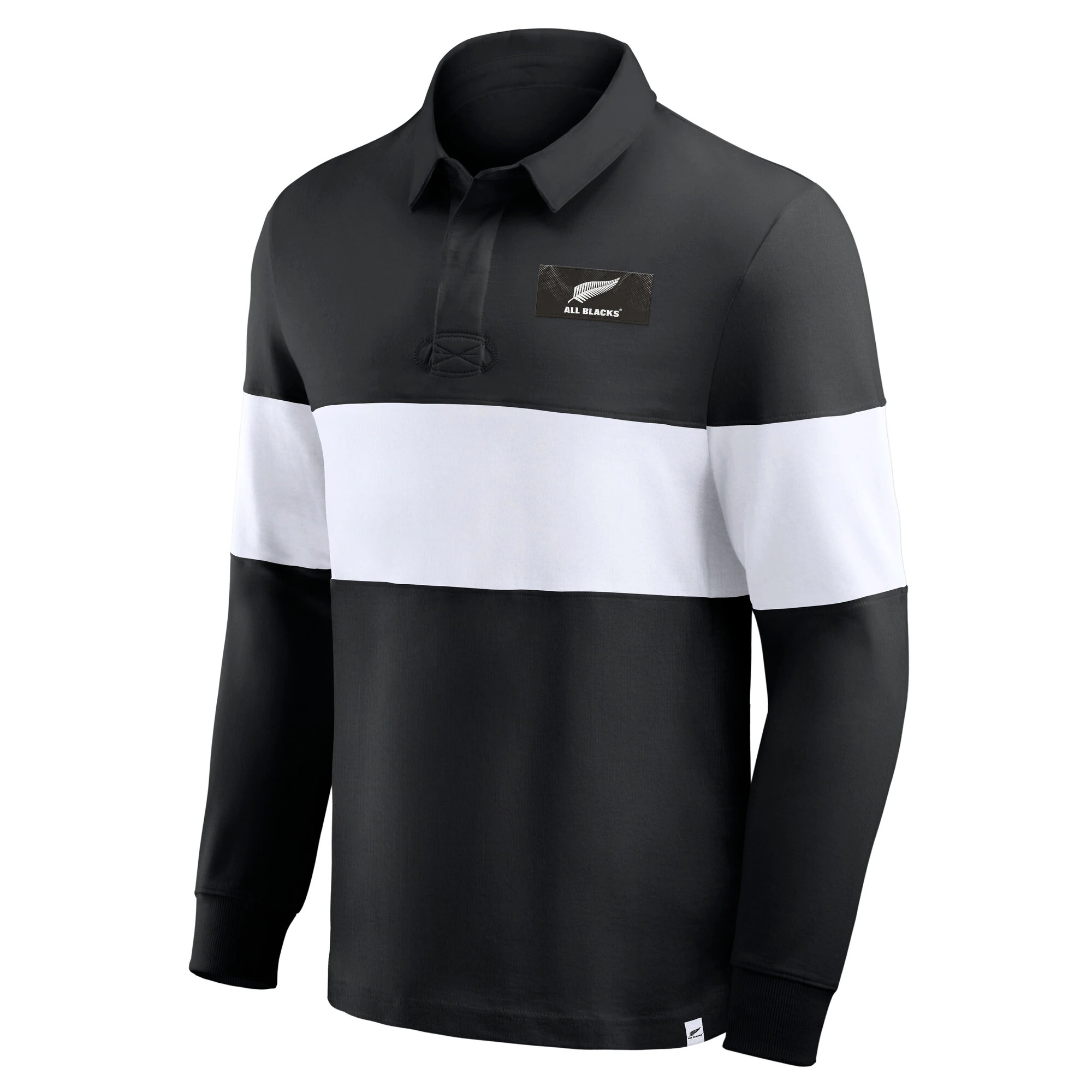 All Blacks Long Sleeve Rugby Shirt - Black