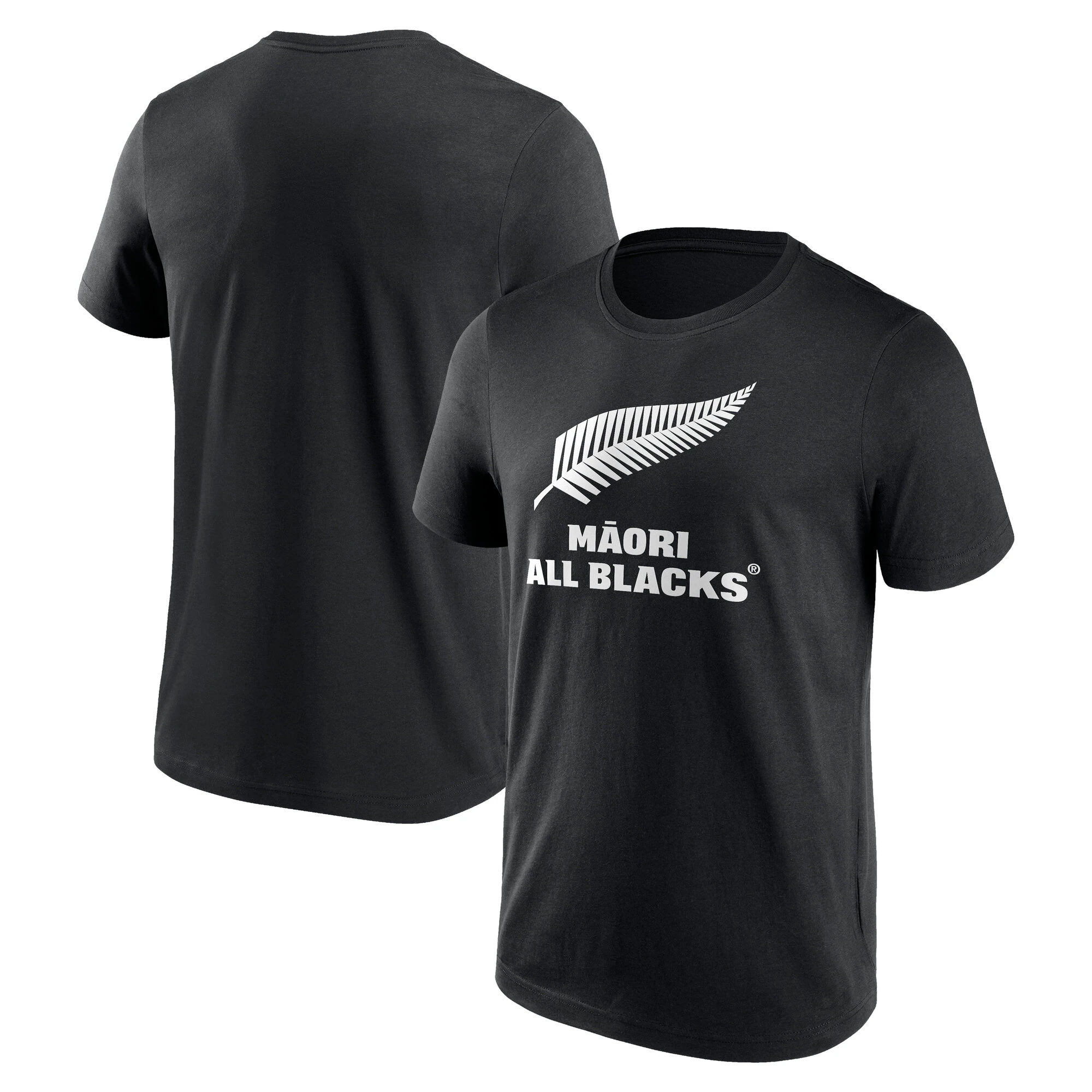 Maori All Blacks Primary Logo Graphic T-Shirt - Black