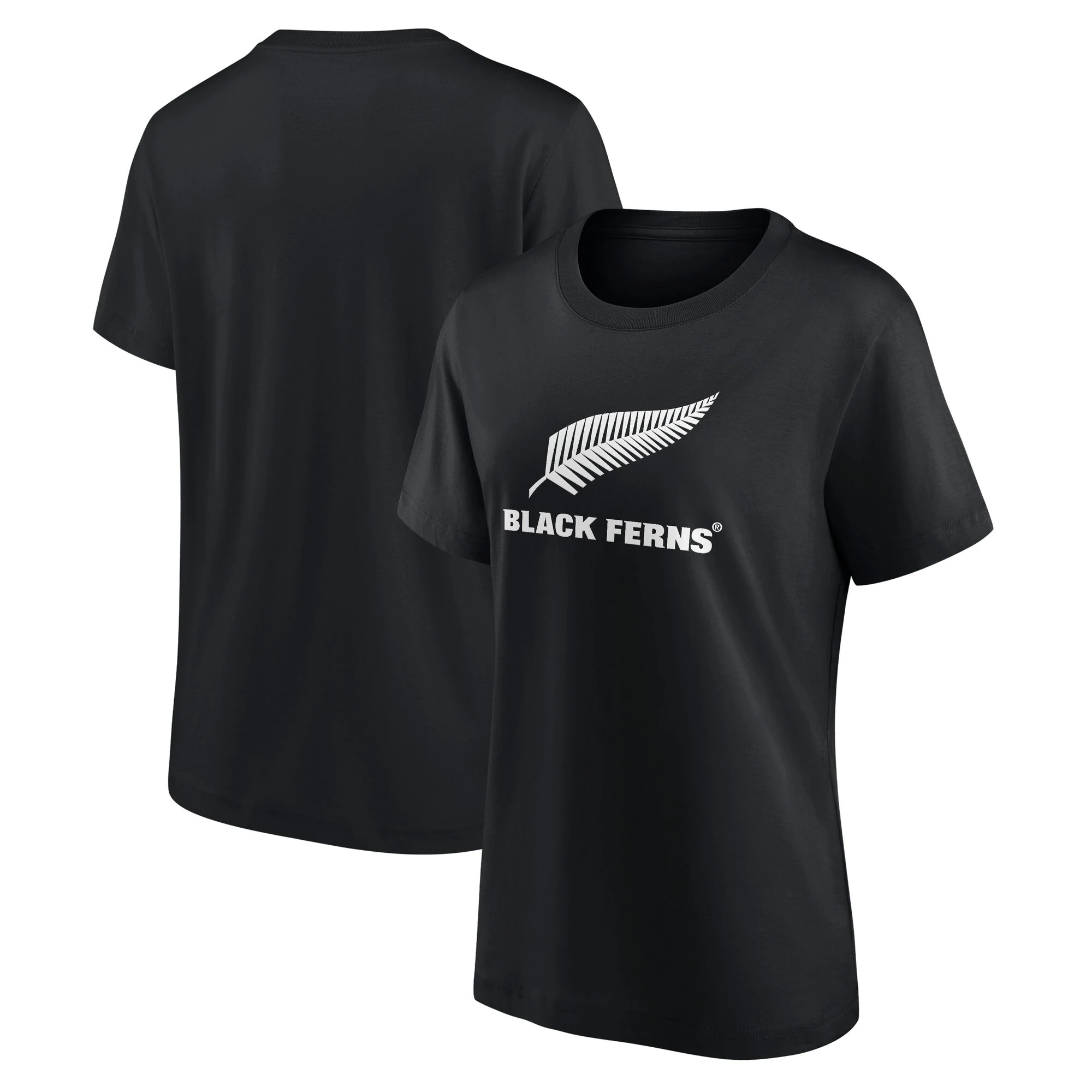 Black Ferns Primary Logo Graphic T-Shirt - Black - Womens